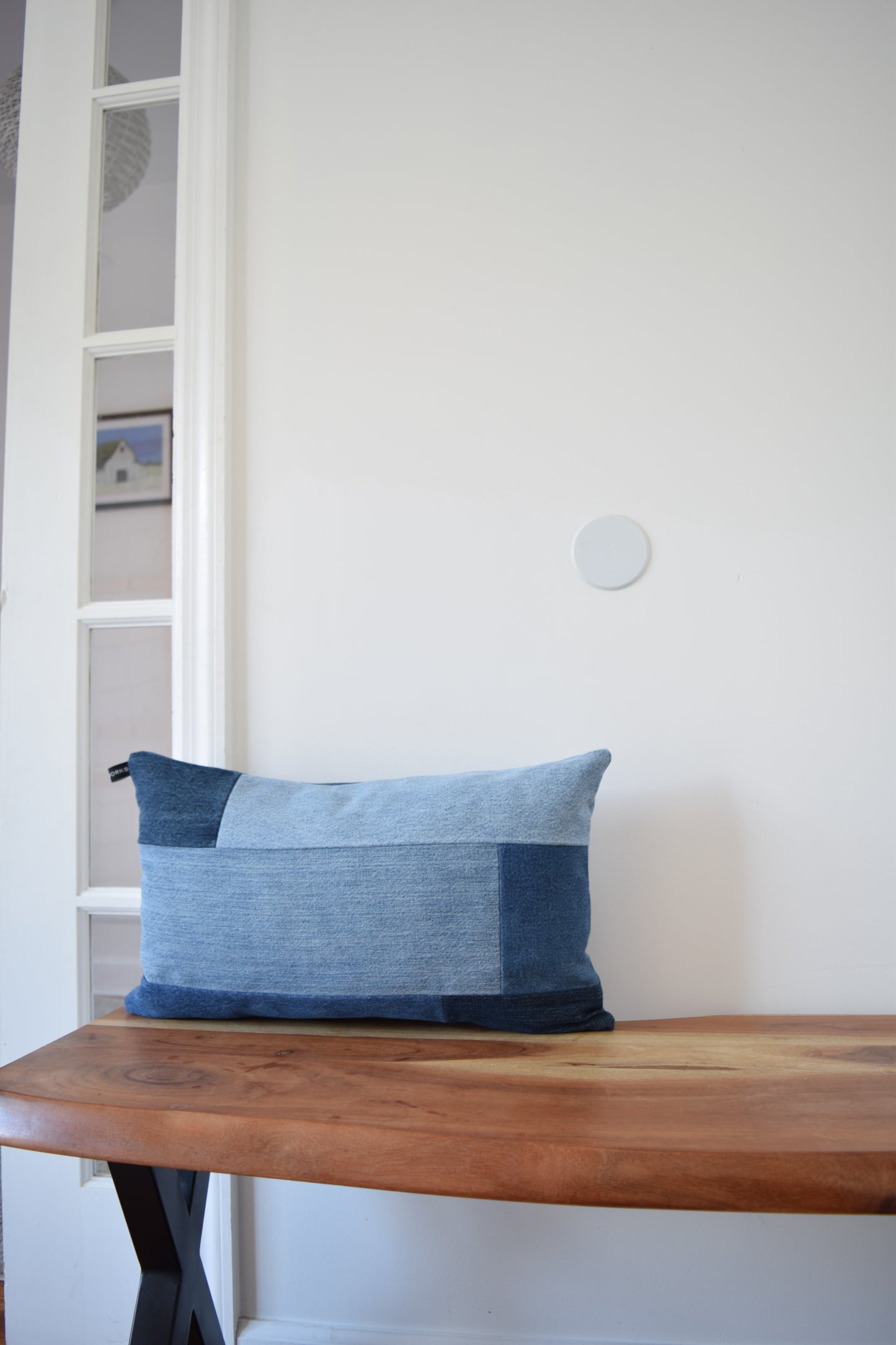denim pillow cover 12'' x 20 ''