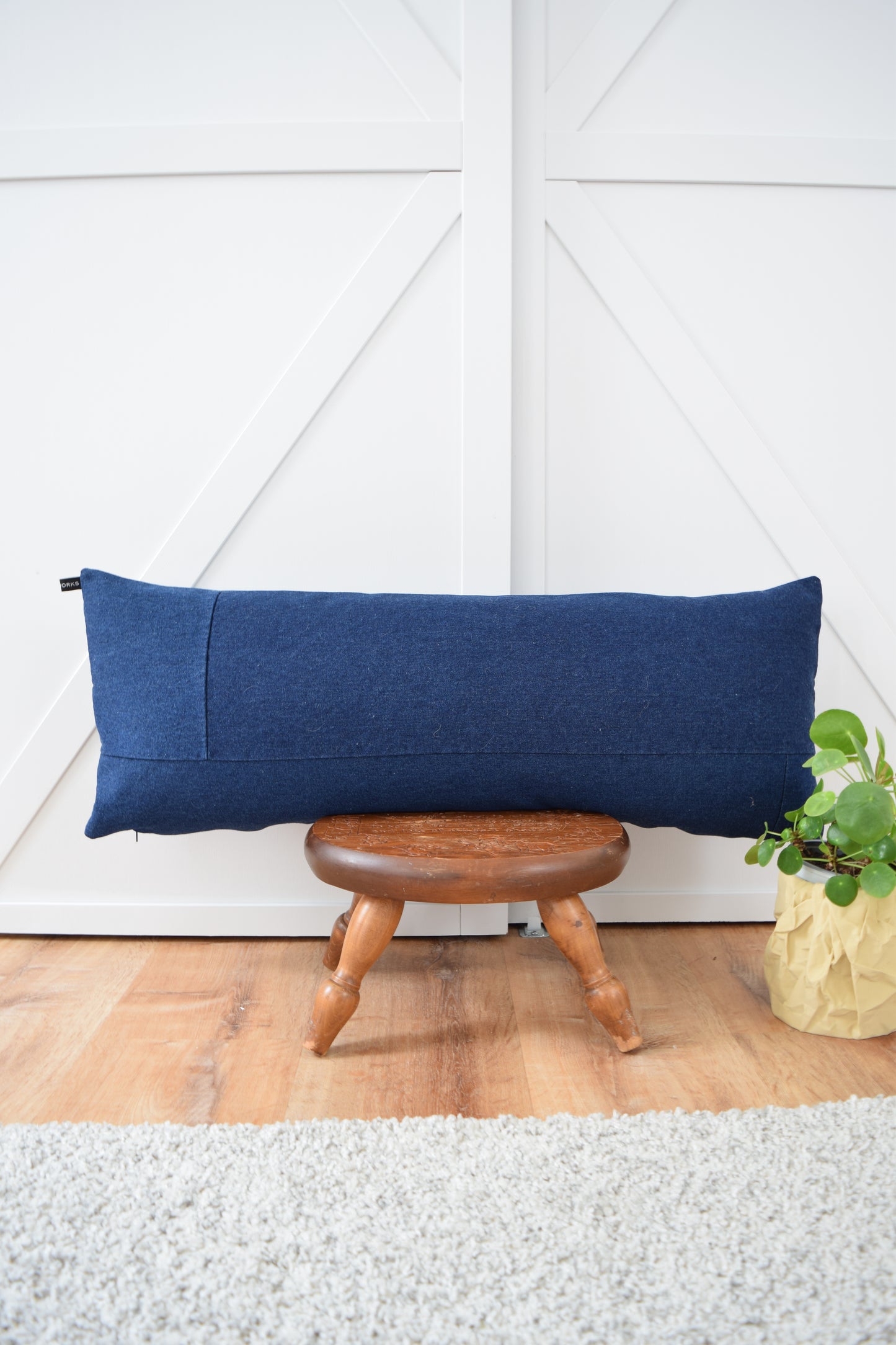 Denim Pillow Cover 14'' x 36''
