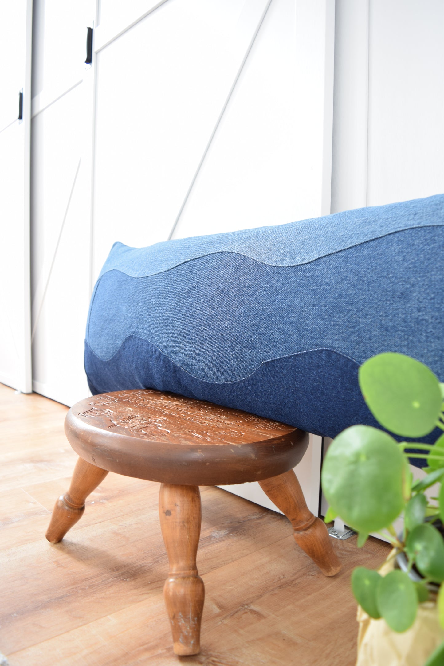 Denim Pillow Cover 14'' x 36''