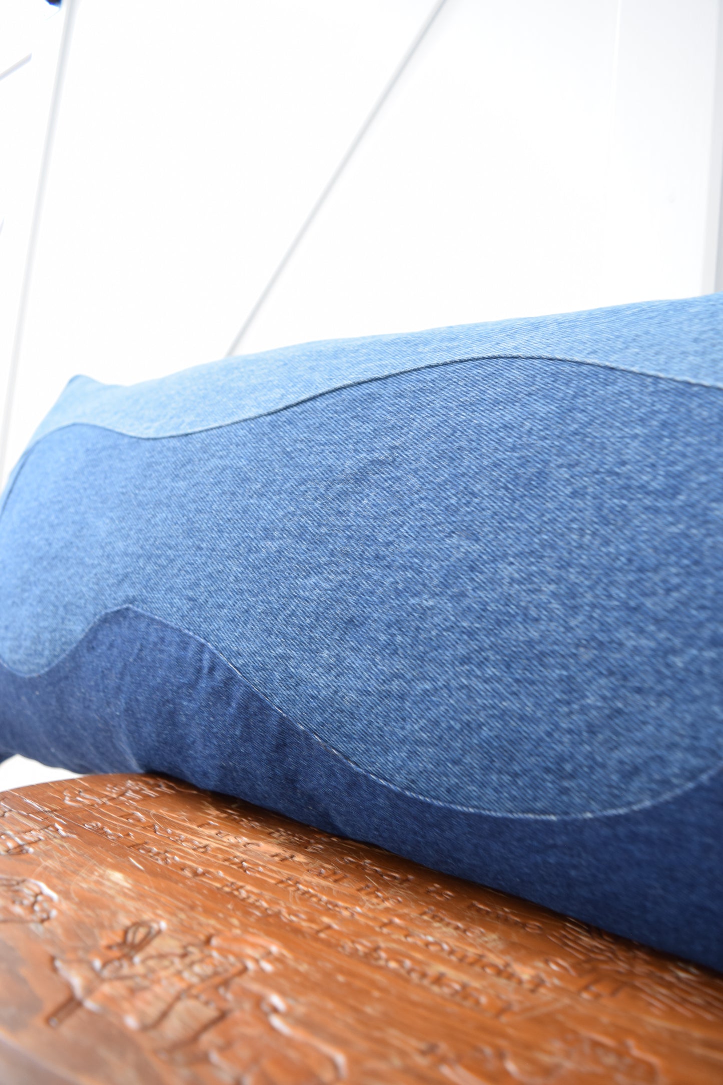 Denim Pillow Cover 14'' x 36''