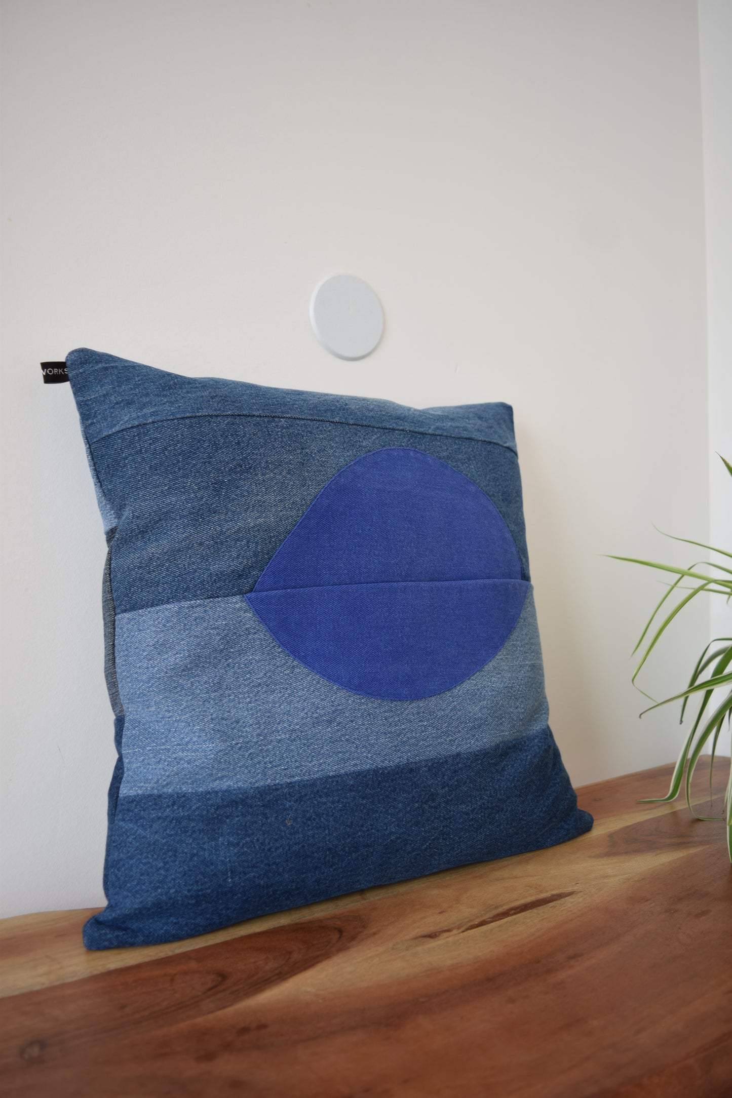 Denim pillow cover 18'' x 18''