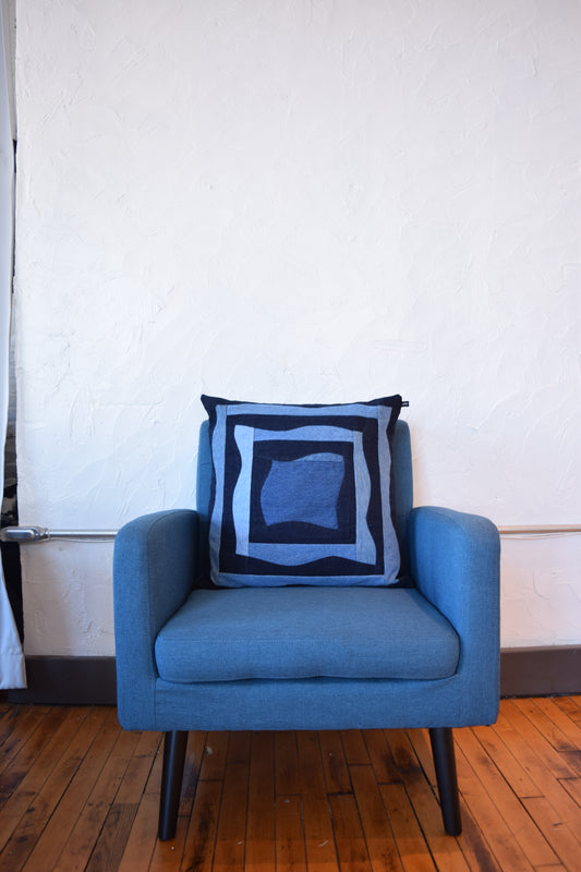 denim pillow cover 22'' x 22''