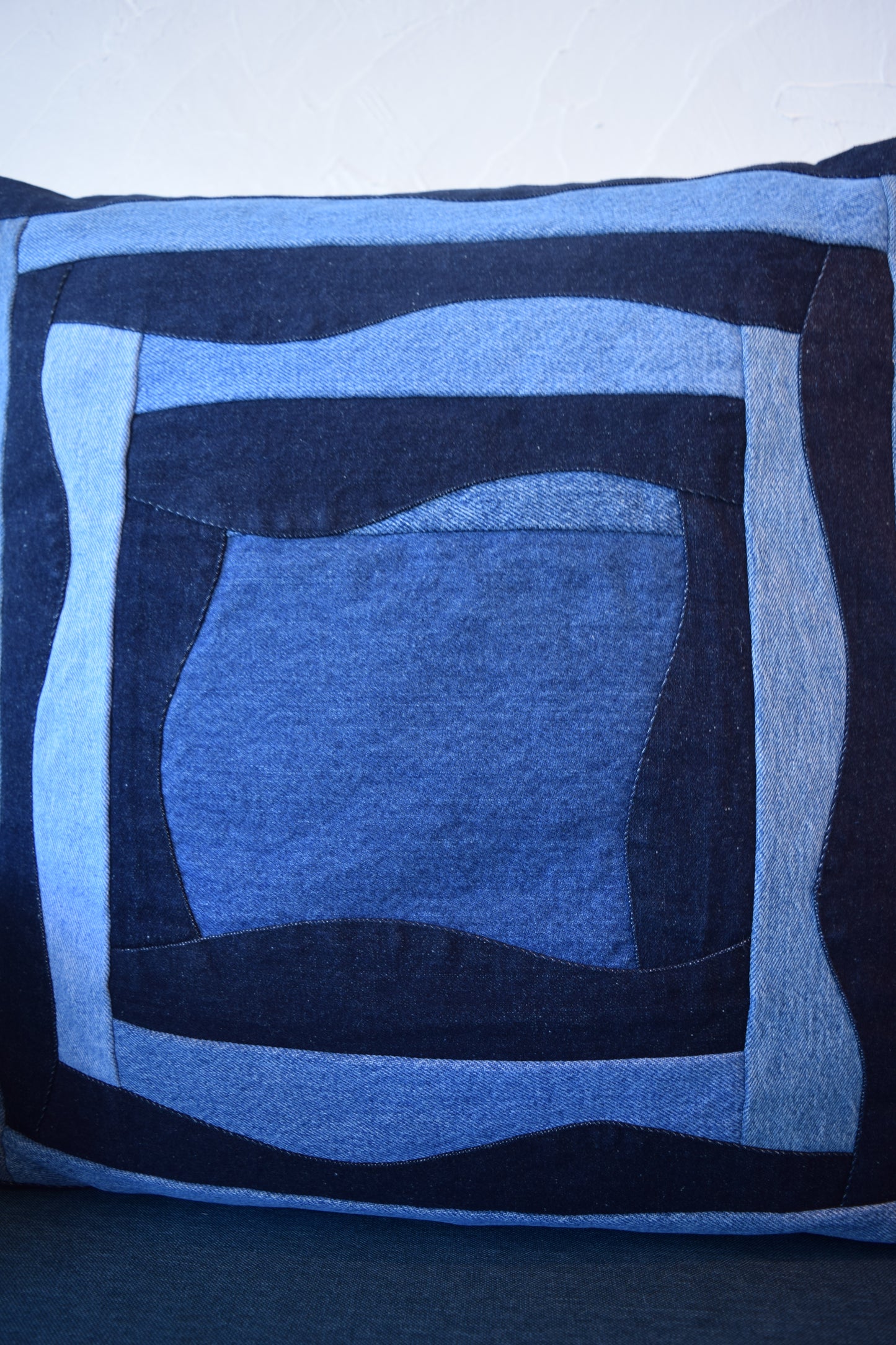 denim pillow cover 22'' x 22''