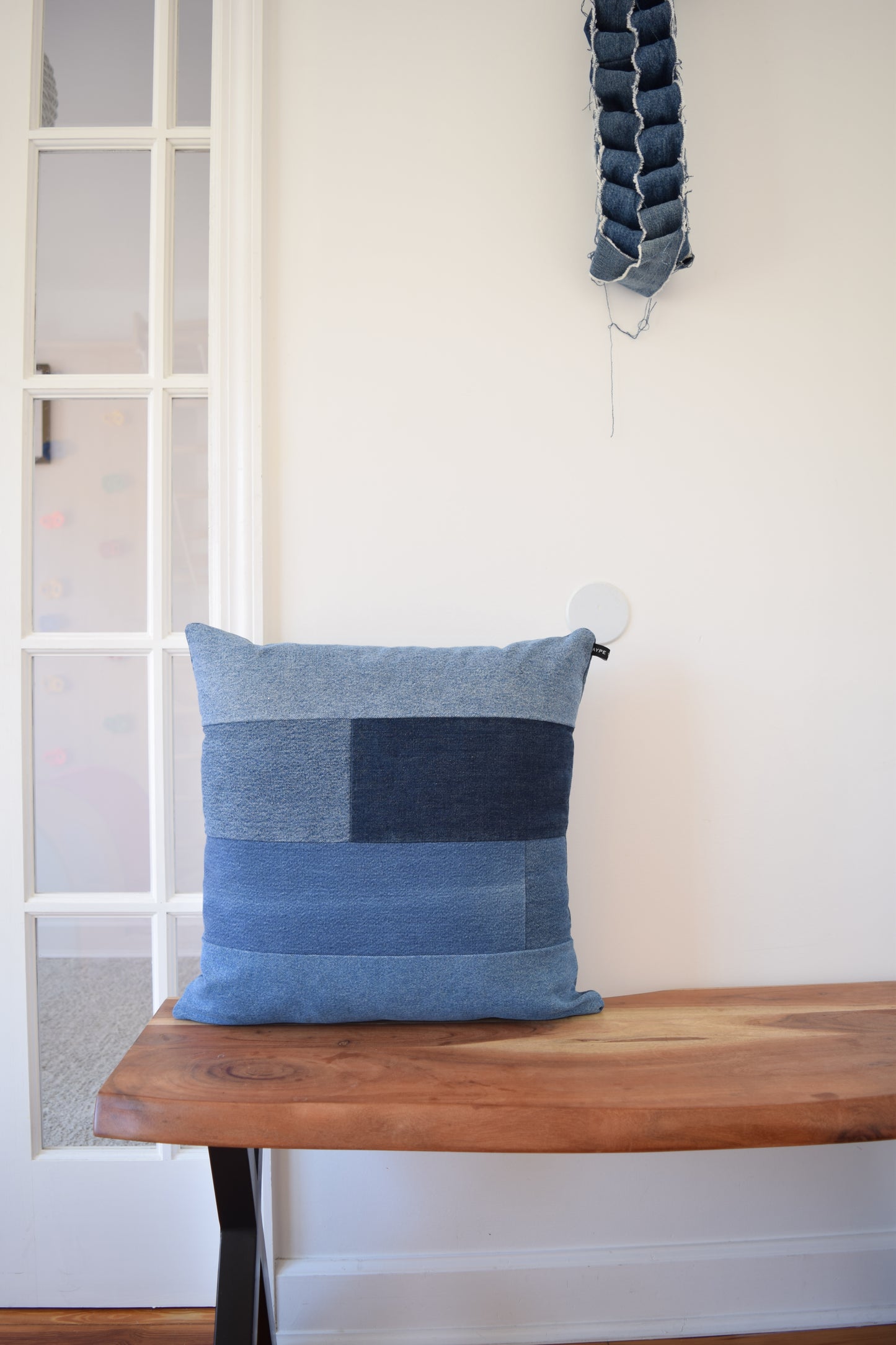 Denim pillow cover 20'' x 20''