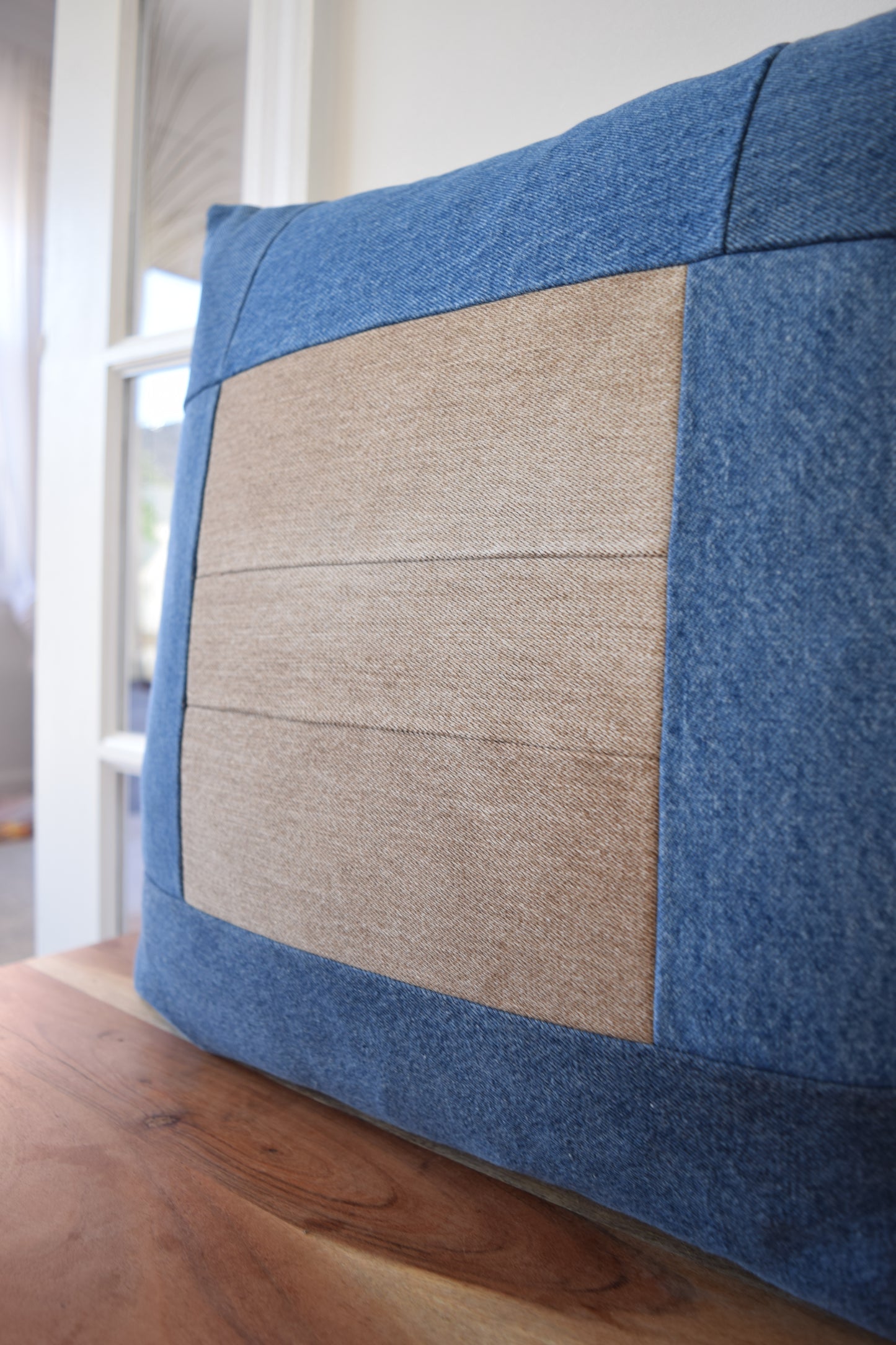 Denim pillow cover 20'' x 20''