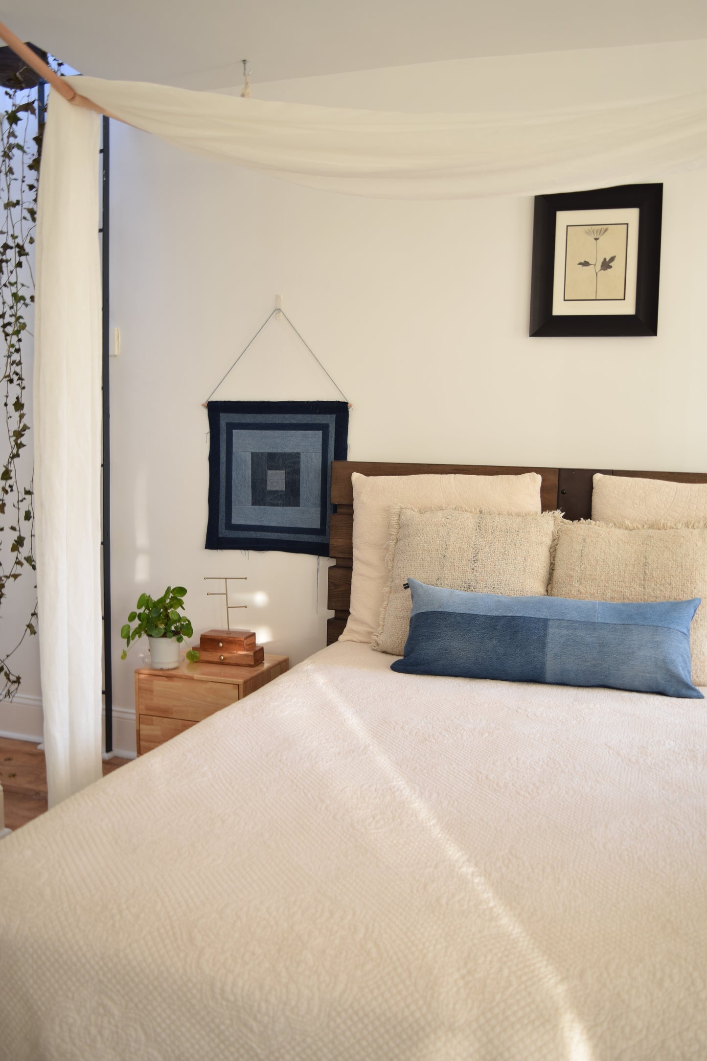 Lumbar Pillow Cover: Patchwork Design (13” x 33'')