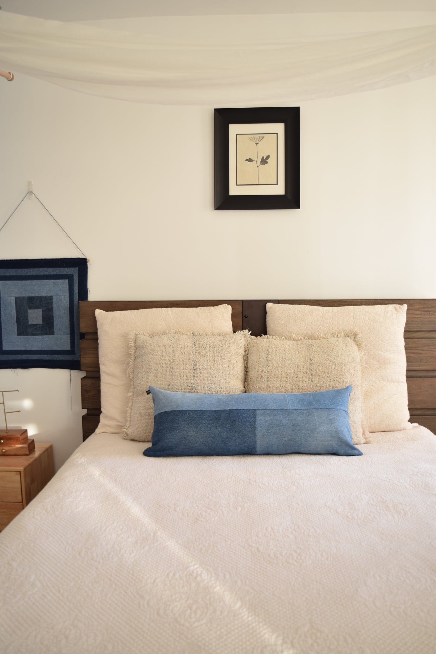 Lumbar Pillow Cover: Patchwork Design (13” x 33'')