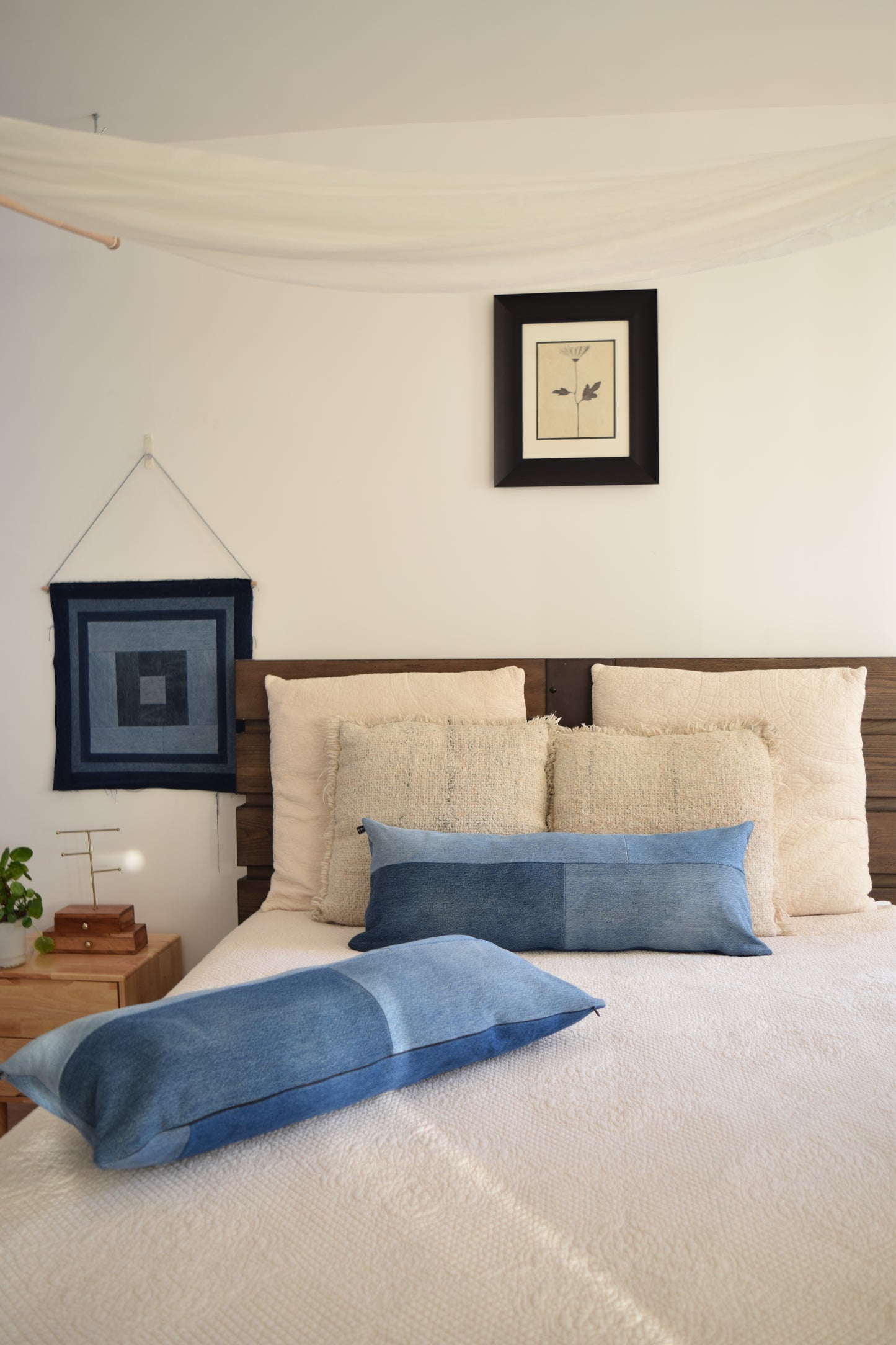 Lumbar Pillow Cover: Patchwork Design (13” x 33'')