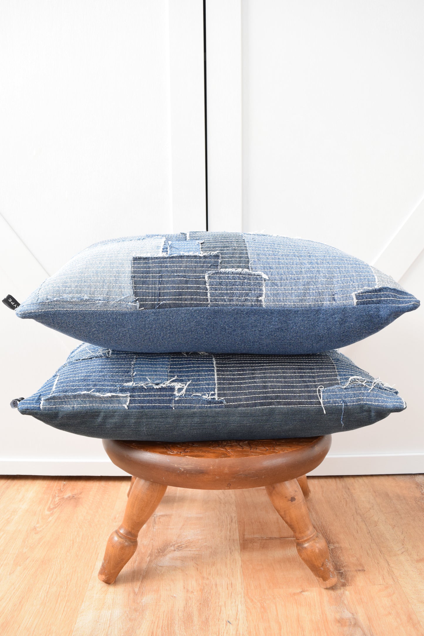 Denim Pillow Cover 12'' x 20''