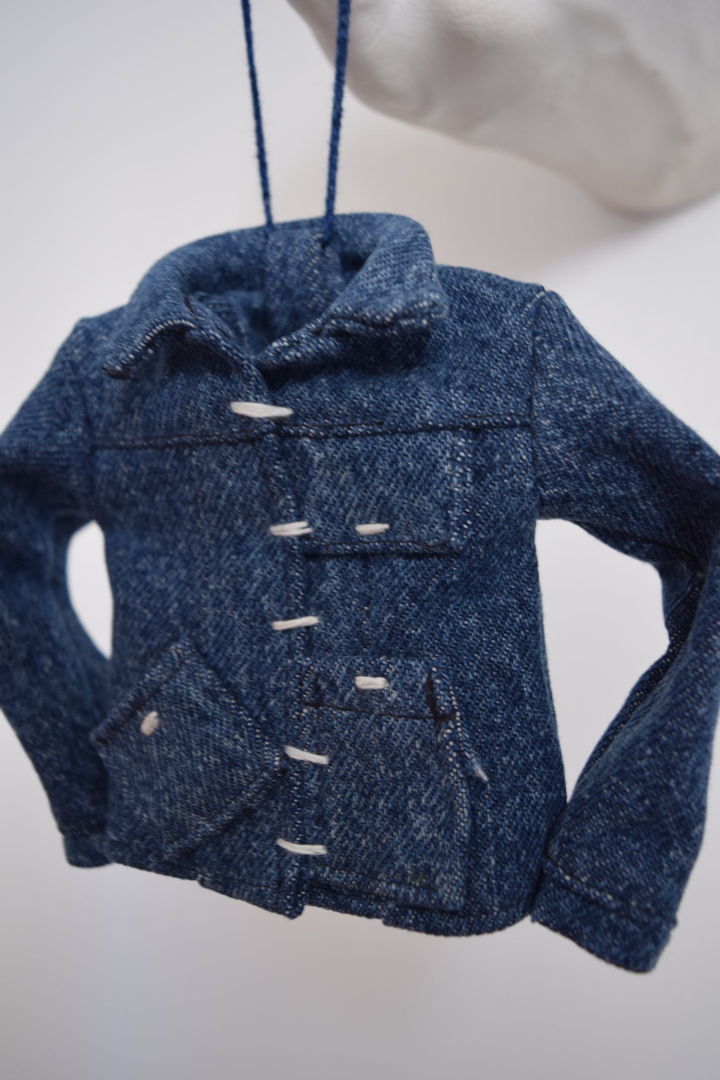 jean jacket / denim jacket Christmas ornament