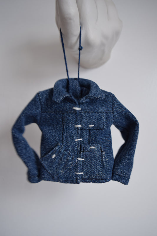jean jacket / denim jacket Christmas ornament