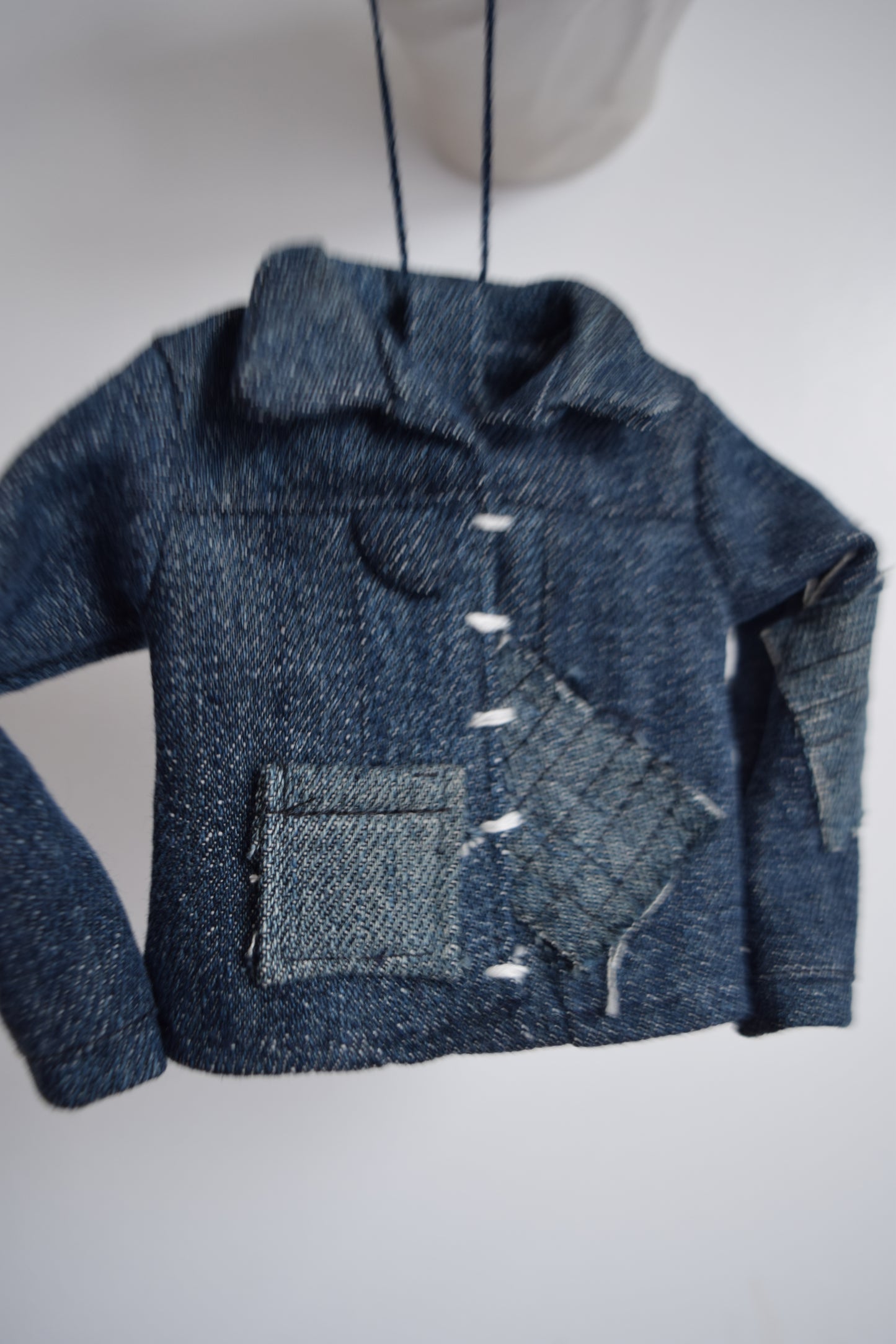 jean jacket / denim jacket Christmas ornament