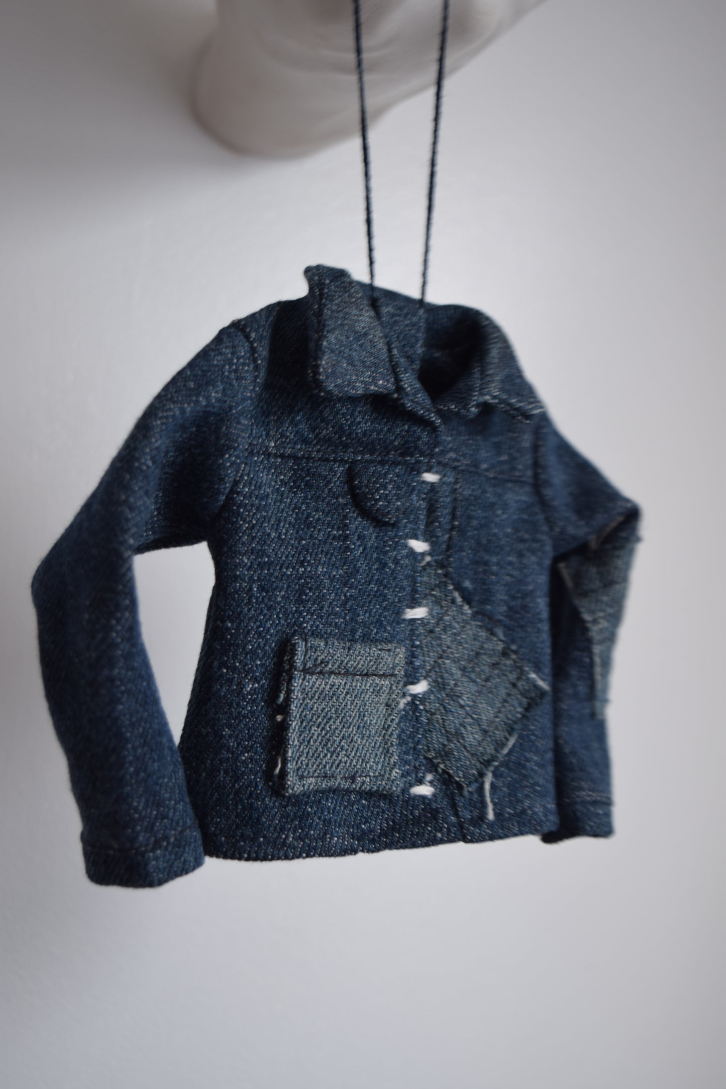 jean jacket / denim jacket Christmas ornament