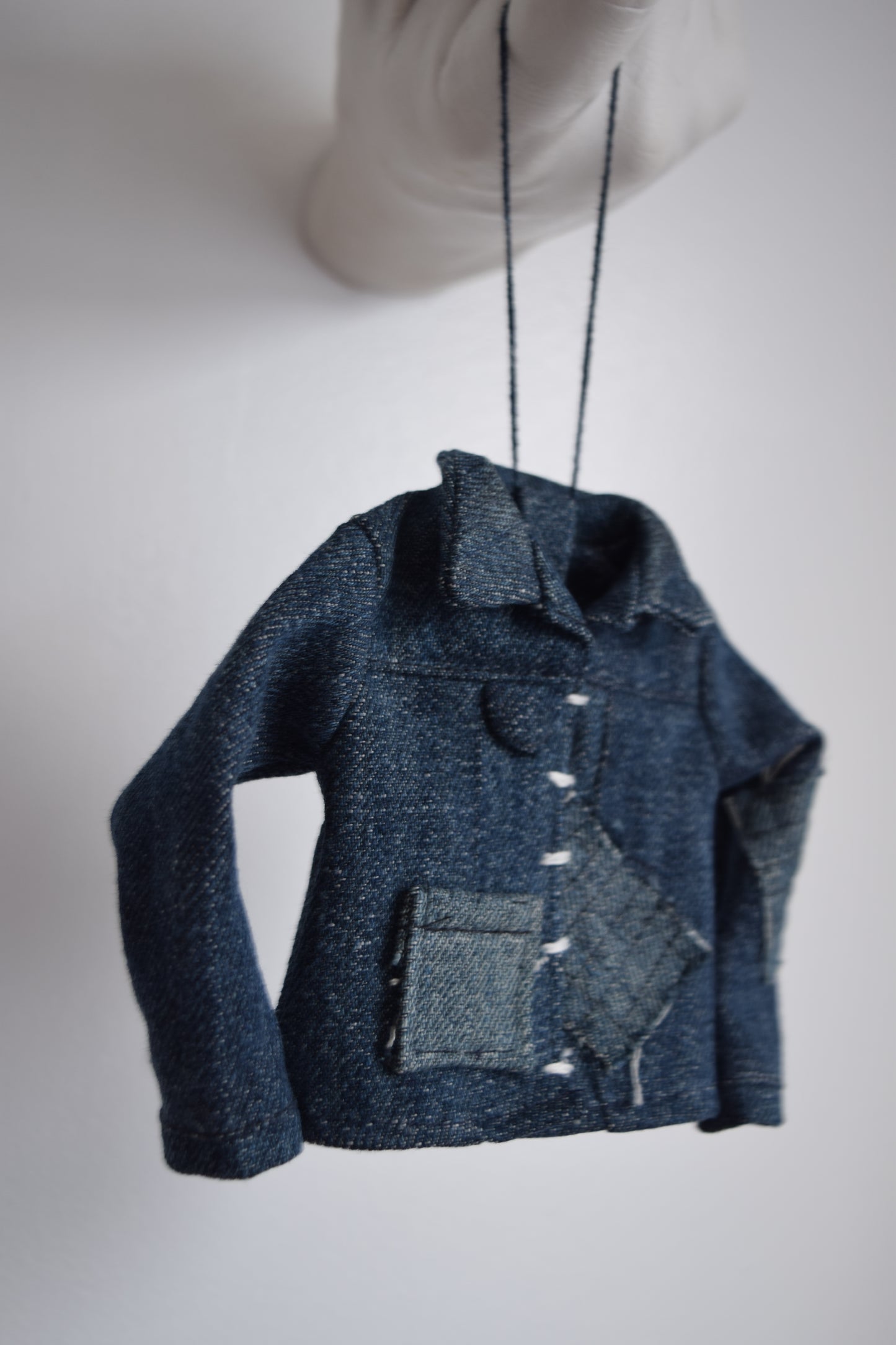 jean jacket / denim jacket Christmas ornament