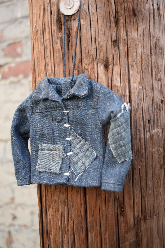 jean jacket / denim jacket Christmas ornament