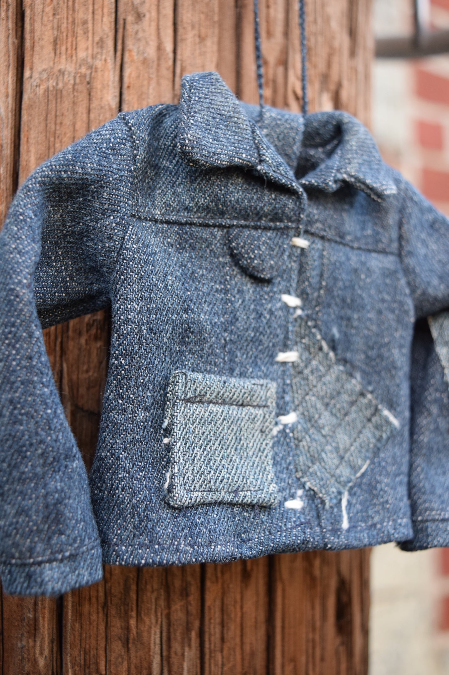 jean jacket / denim jacket Christmas ornament