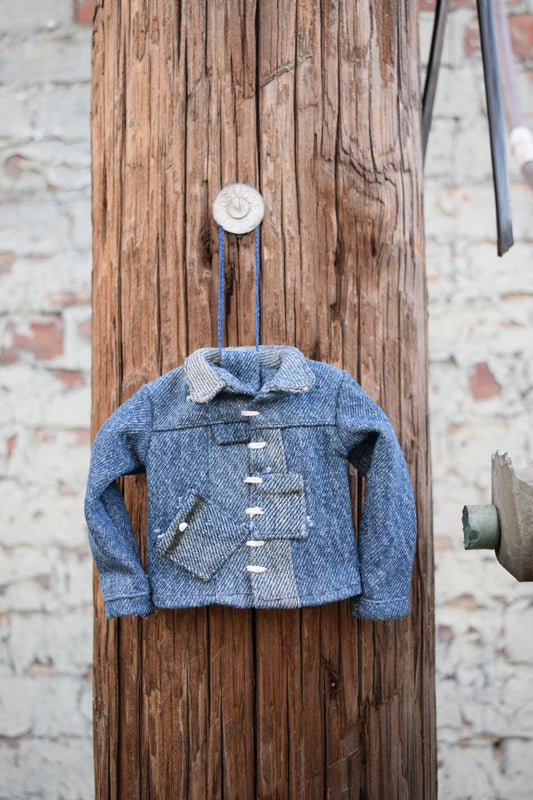 jean jacket / denim jacket Christmas ornament