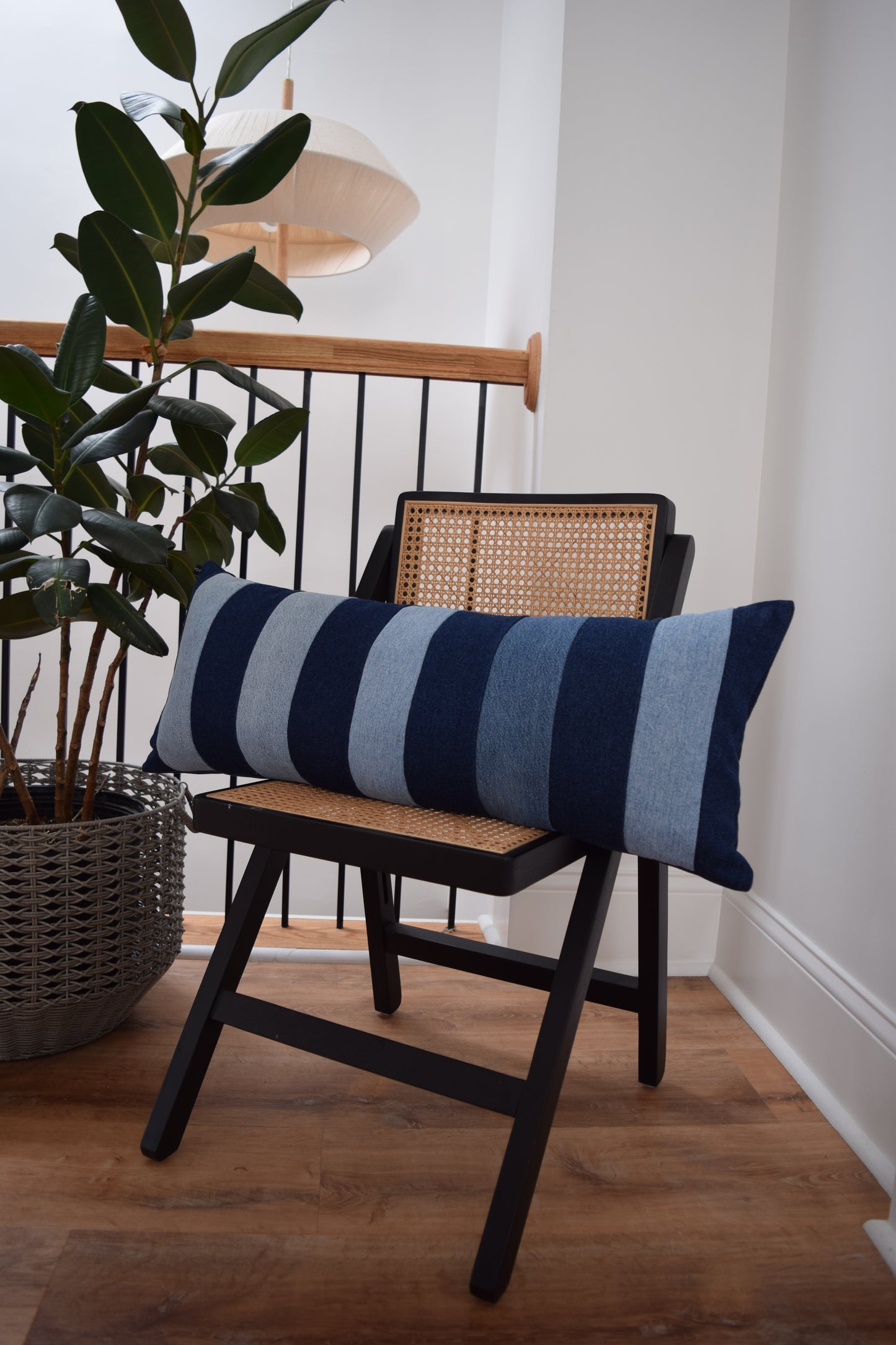 Lumbar Pillow Cover: Patchwork Design (13” x 33'')