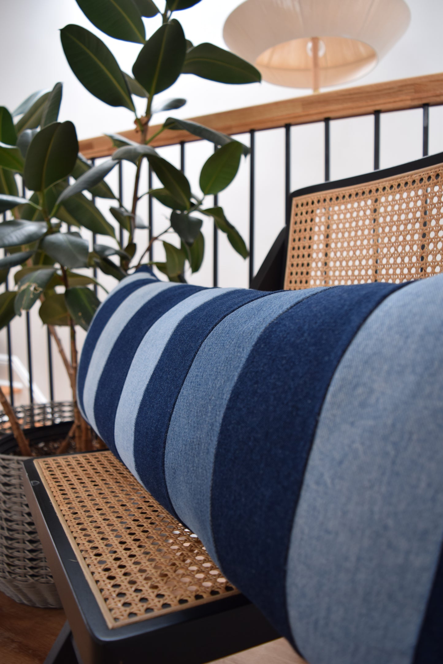 Lumbar Pillow Cover: Patchwork Design (13” x 33'')