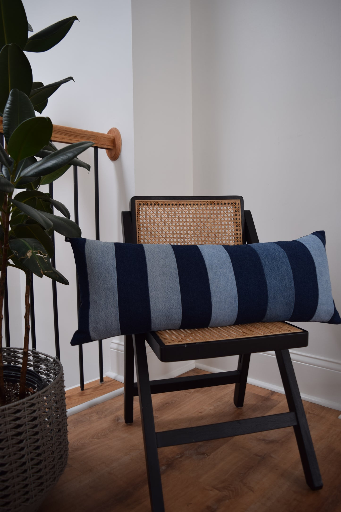 Lumbar Pillow Cover: Patchwork Design (13” x 33'')