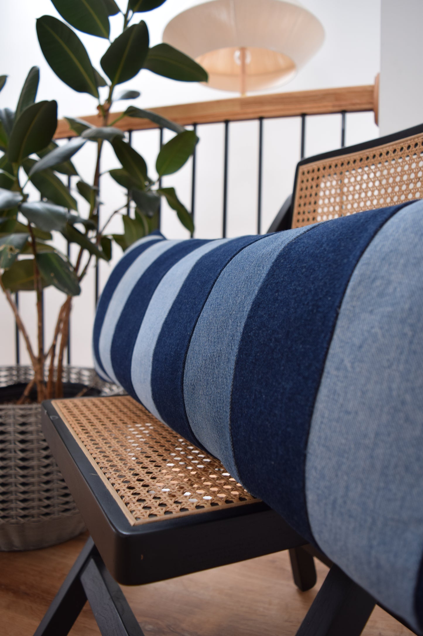 Lumbar Pillow Cover: Patchwork Design (13” x 33'')