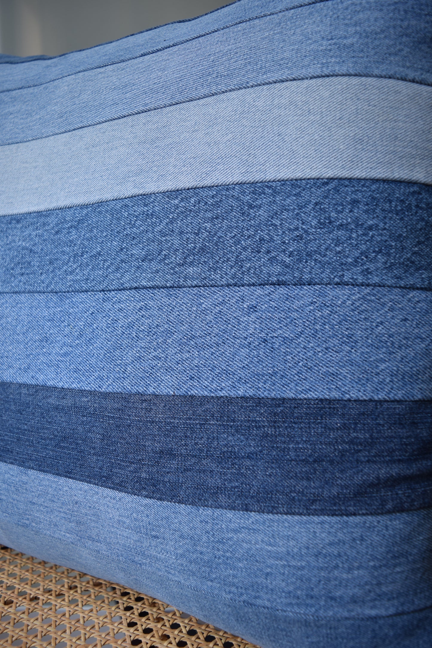 Denim pillow cover 20'' x 20''