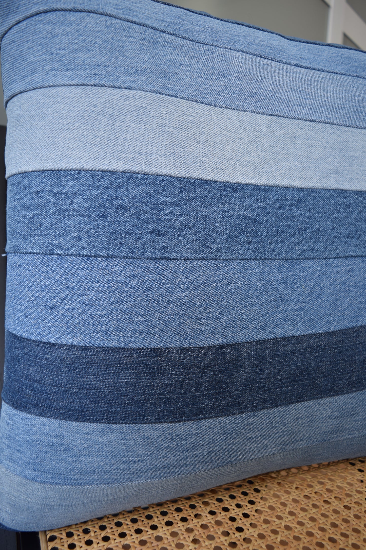 Denim pillow cover 20'' x 20''