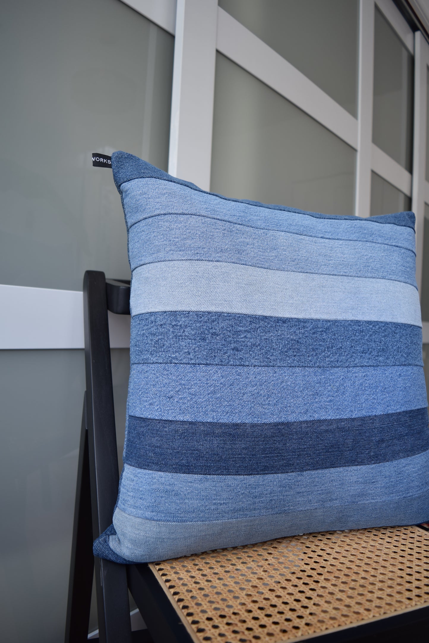 Denim pillow cover 20'' x 20''