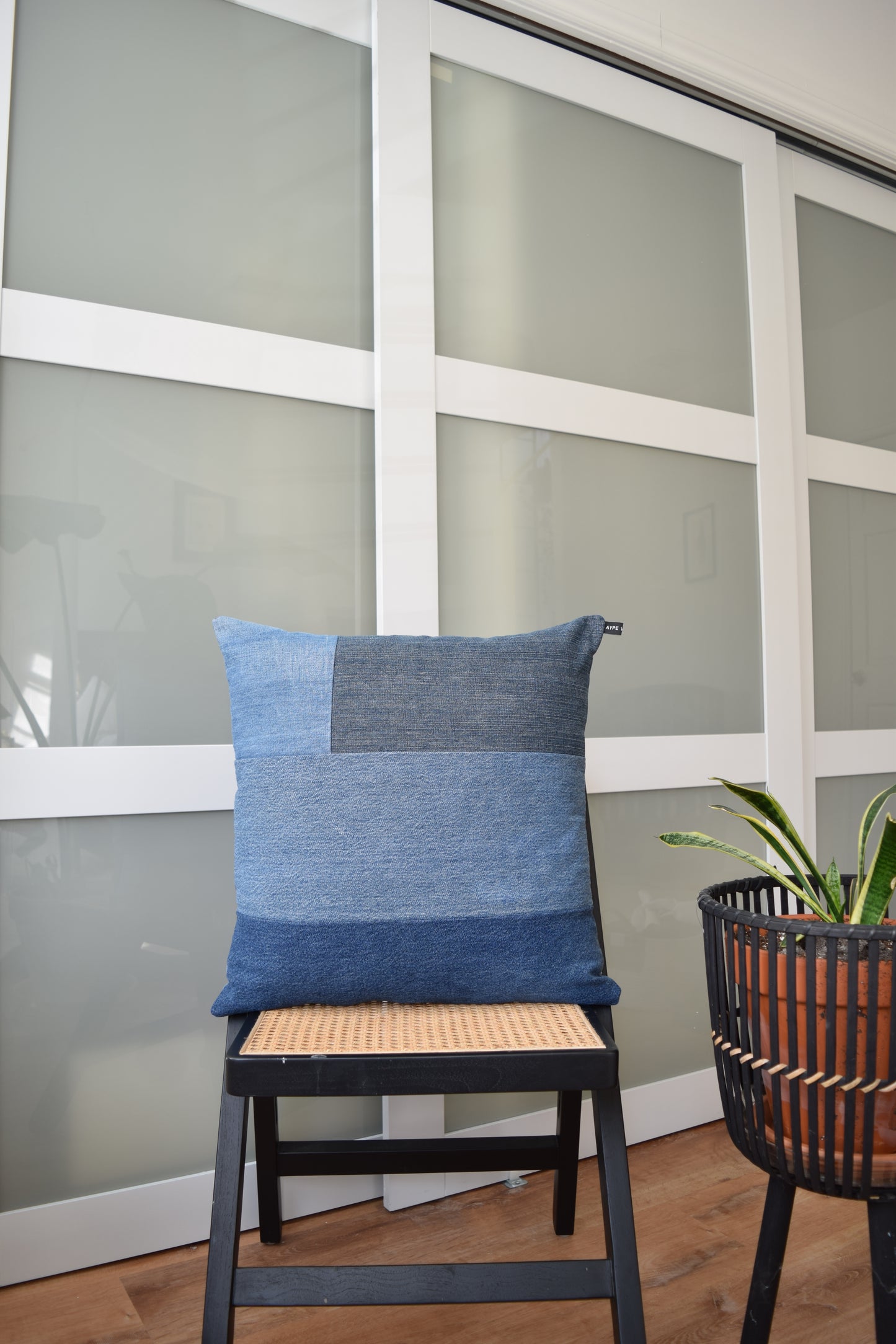 Denim pillow cover 20'' x 20''