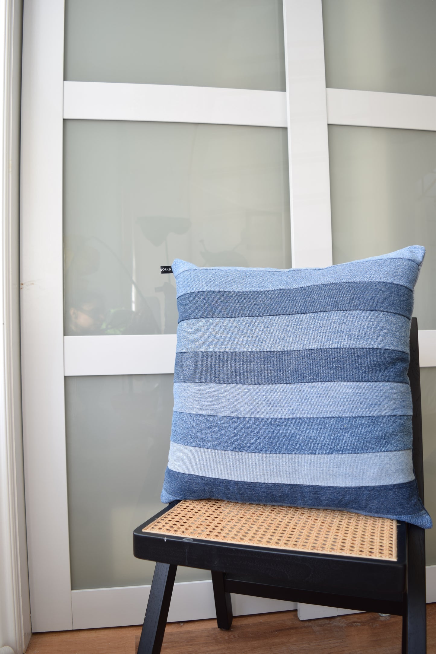 Denim pillow cover 20'' x 20''