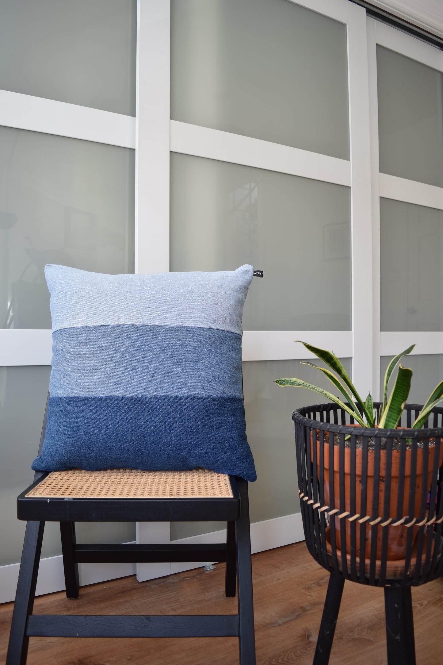 Denim pillow cover 20'' x 20''