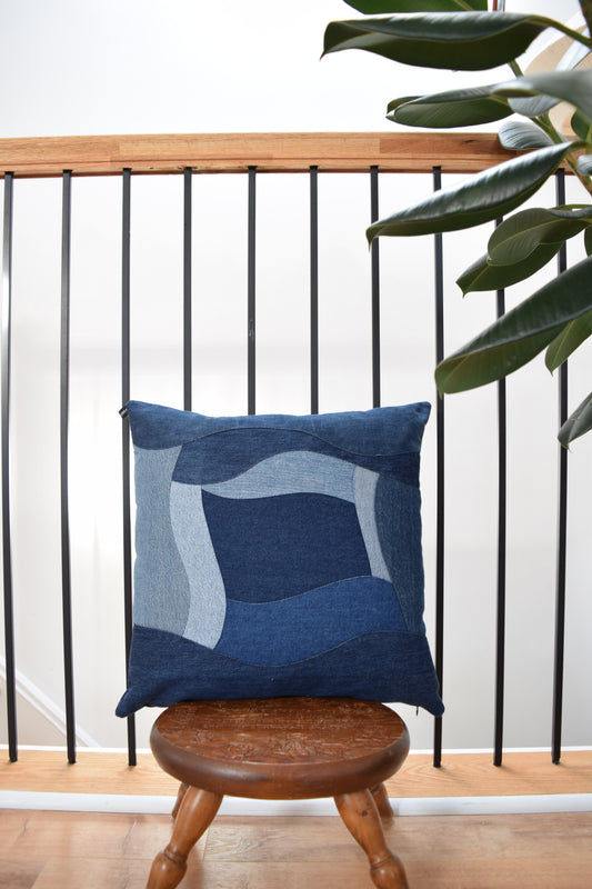 Denim Pillow Cover 20'' x 20''