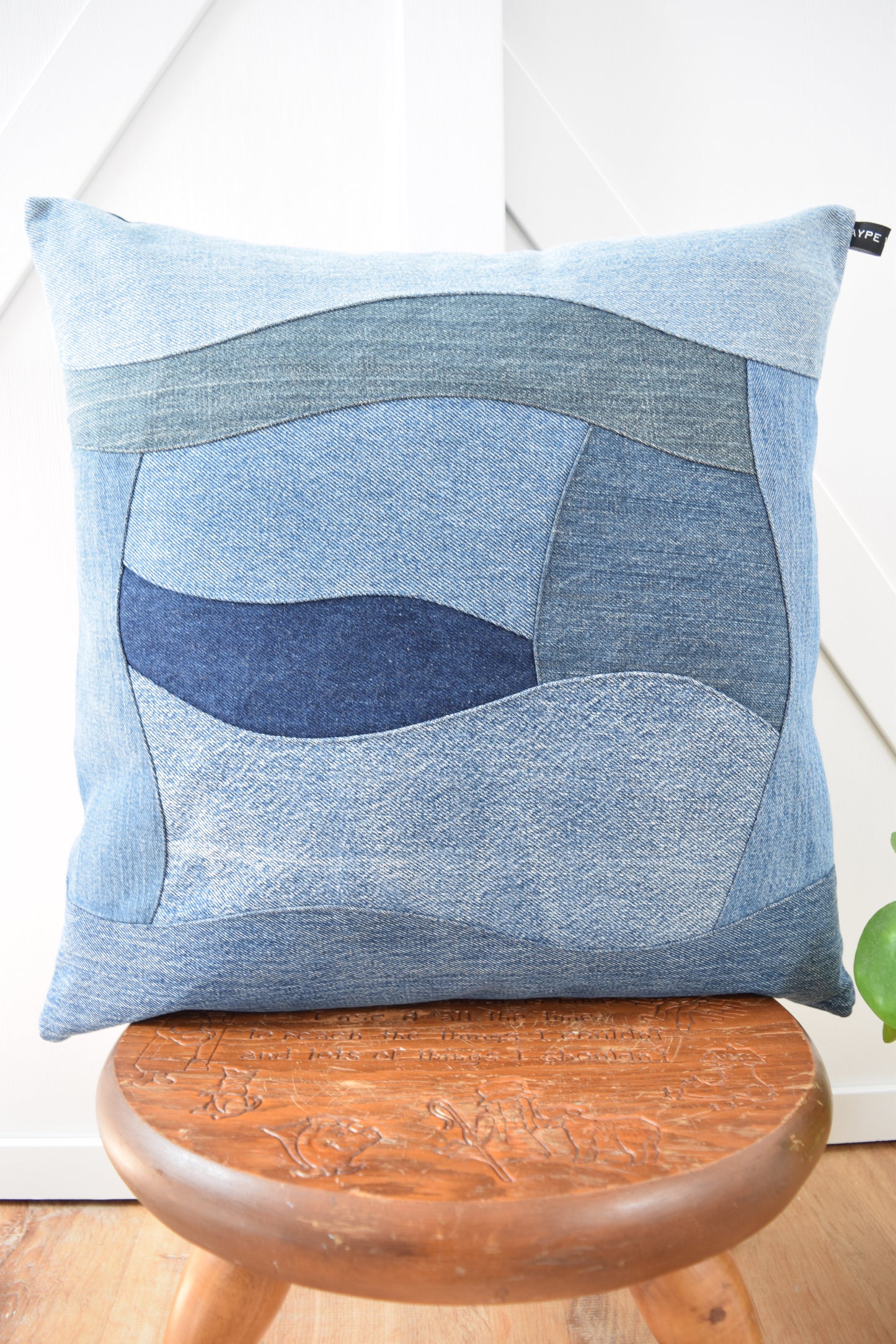 Denim Pillow Cover 18'' x 18''