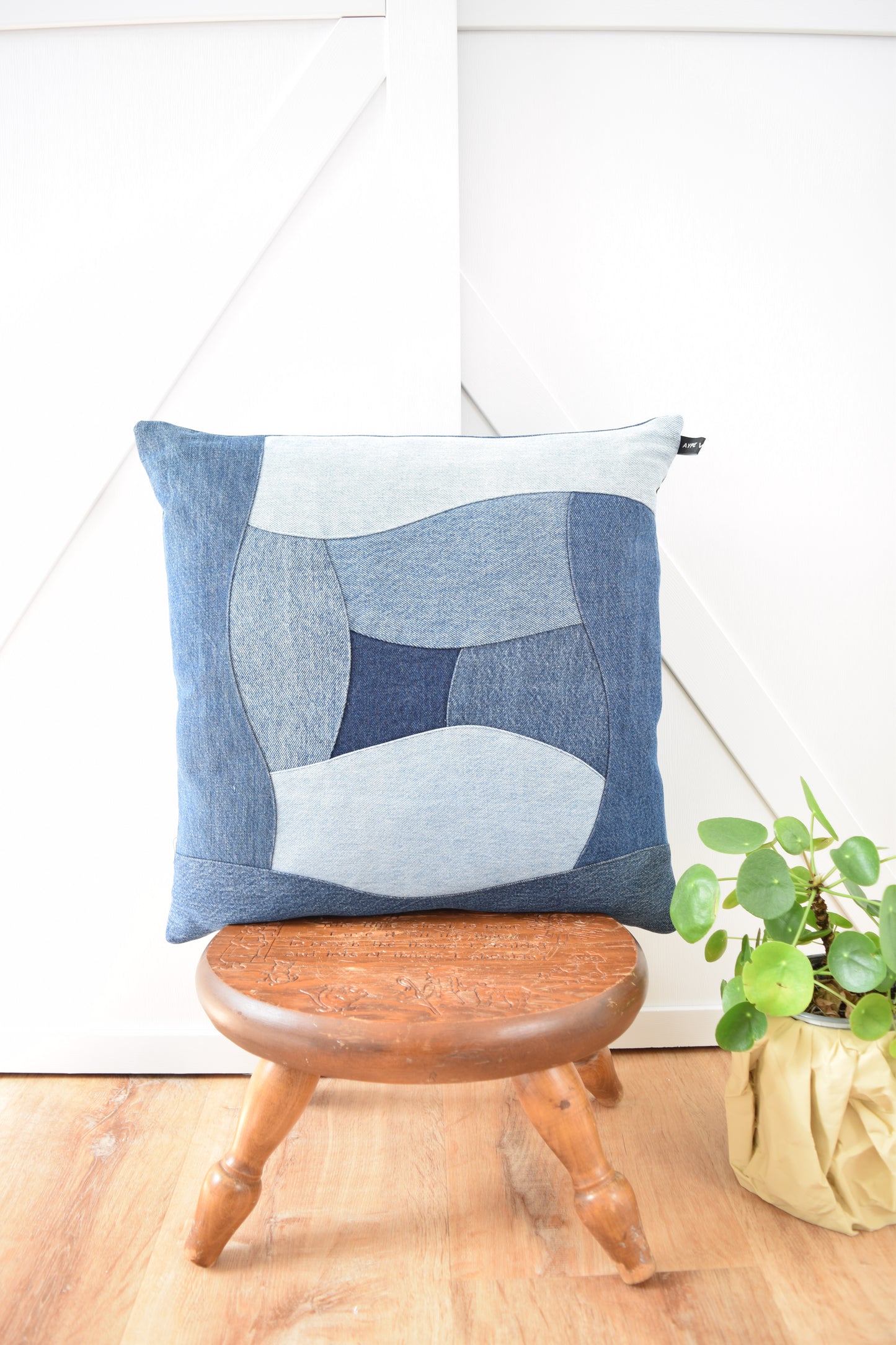 Denim Pillow Cover 18'' x 18''