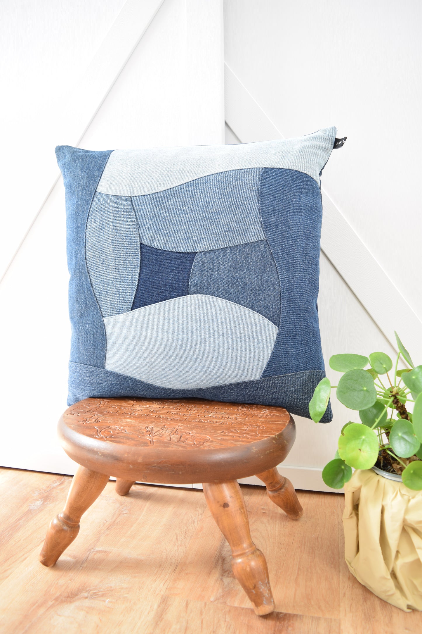 Denim Pillow Cover 18'' x 18''