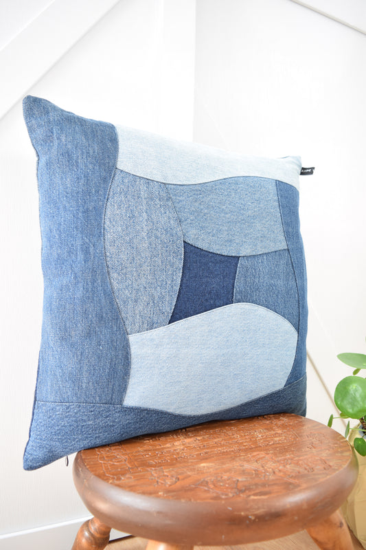 Denim Pillow Cover 18'' x 18''