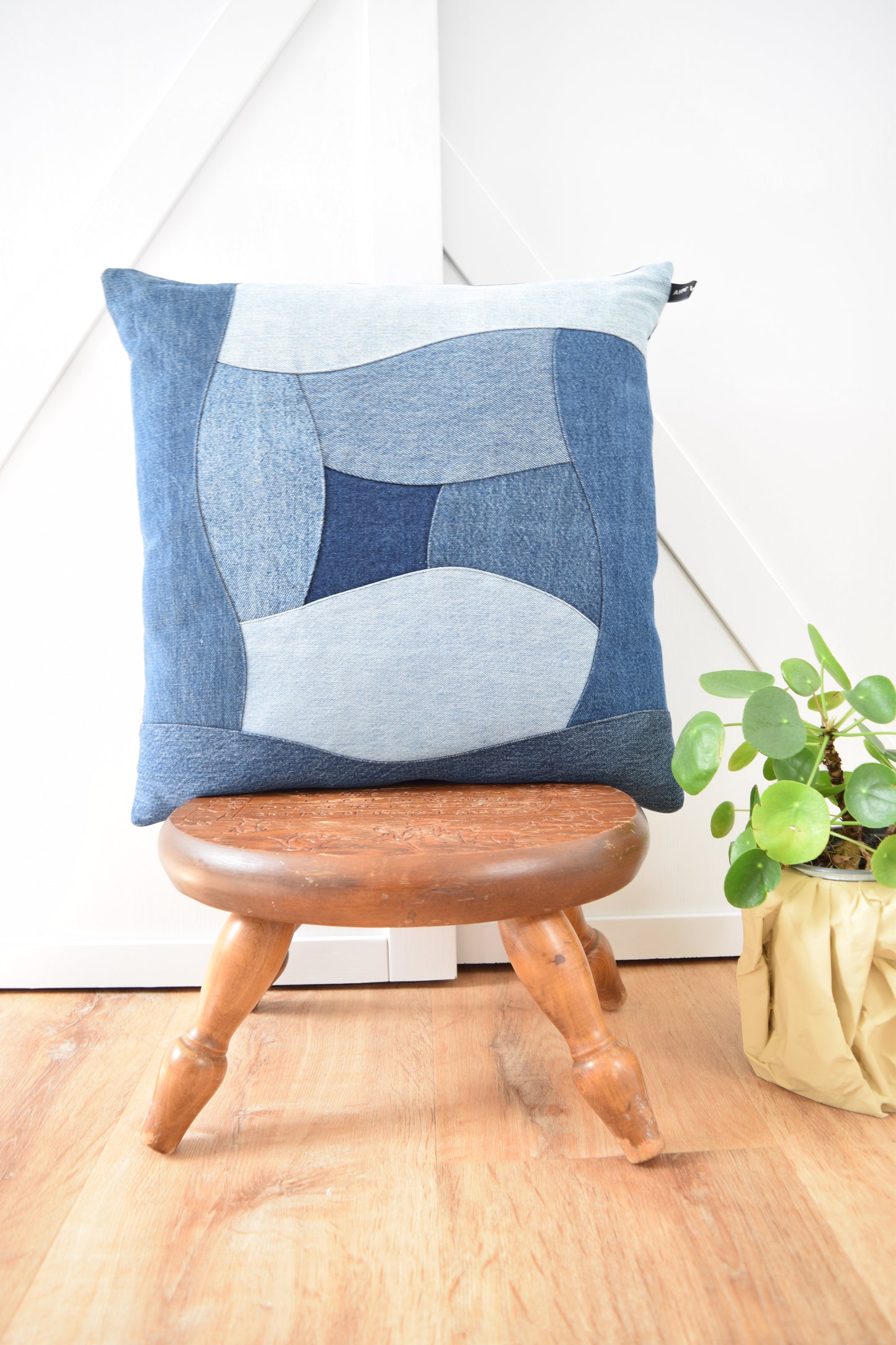 Denim Pillow Cover 18'' x 18''