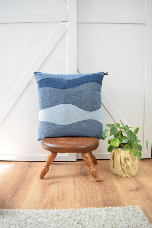 Denim Pillow Cover 18'' x 18''