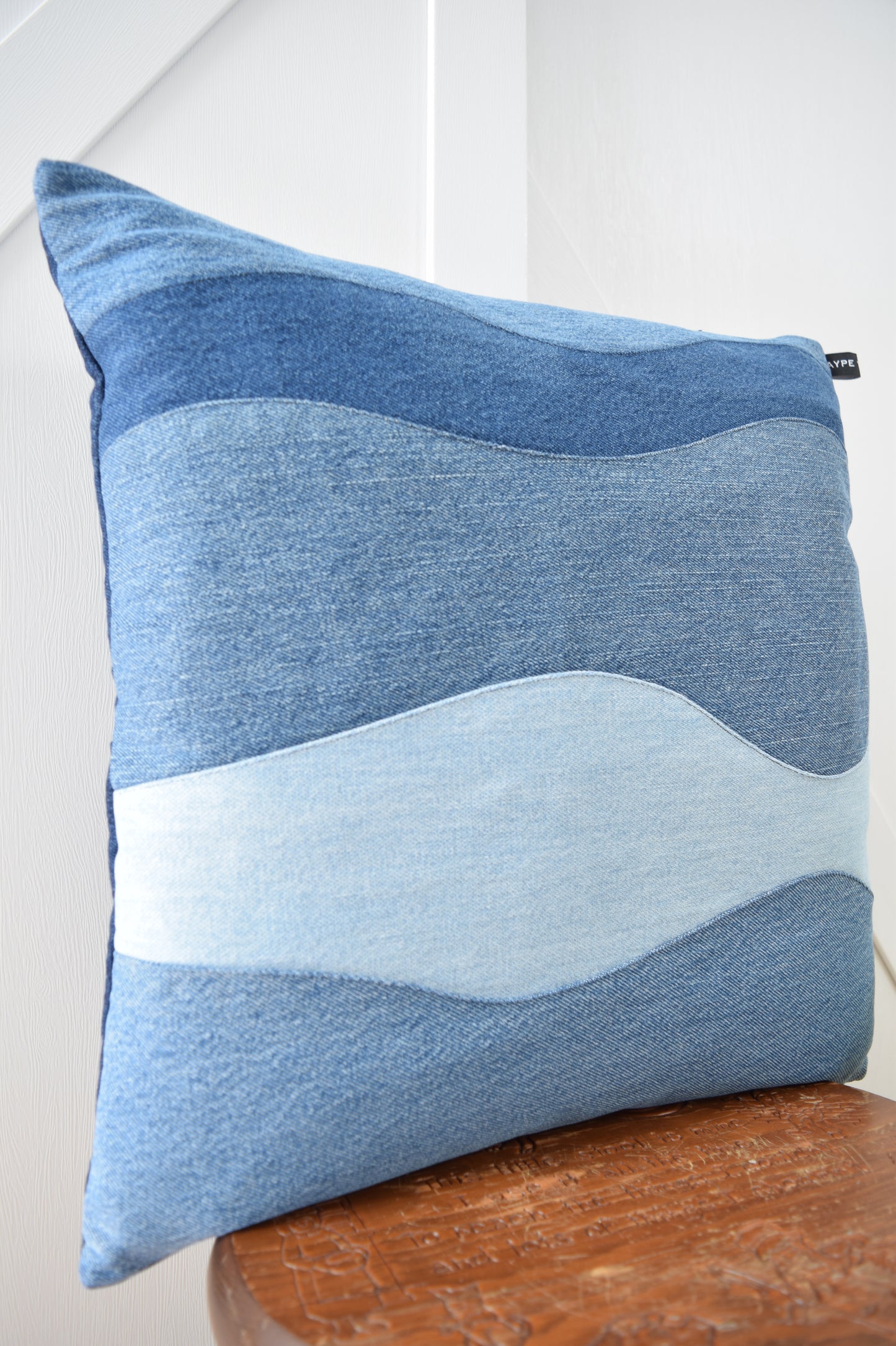 Denim Pillow Cover 18'' x 18''