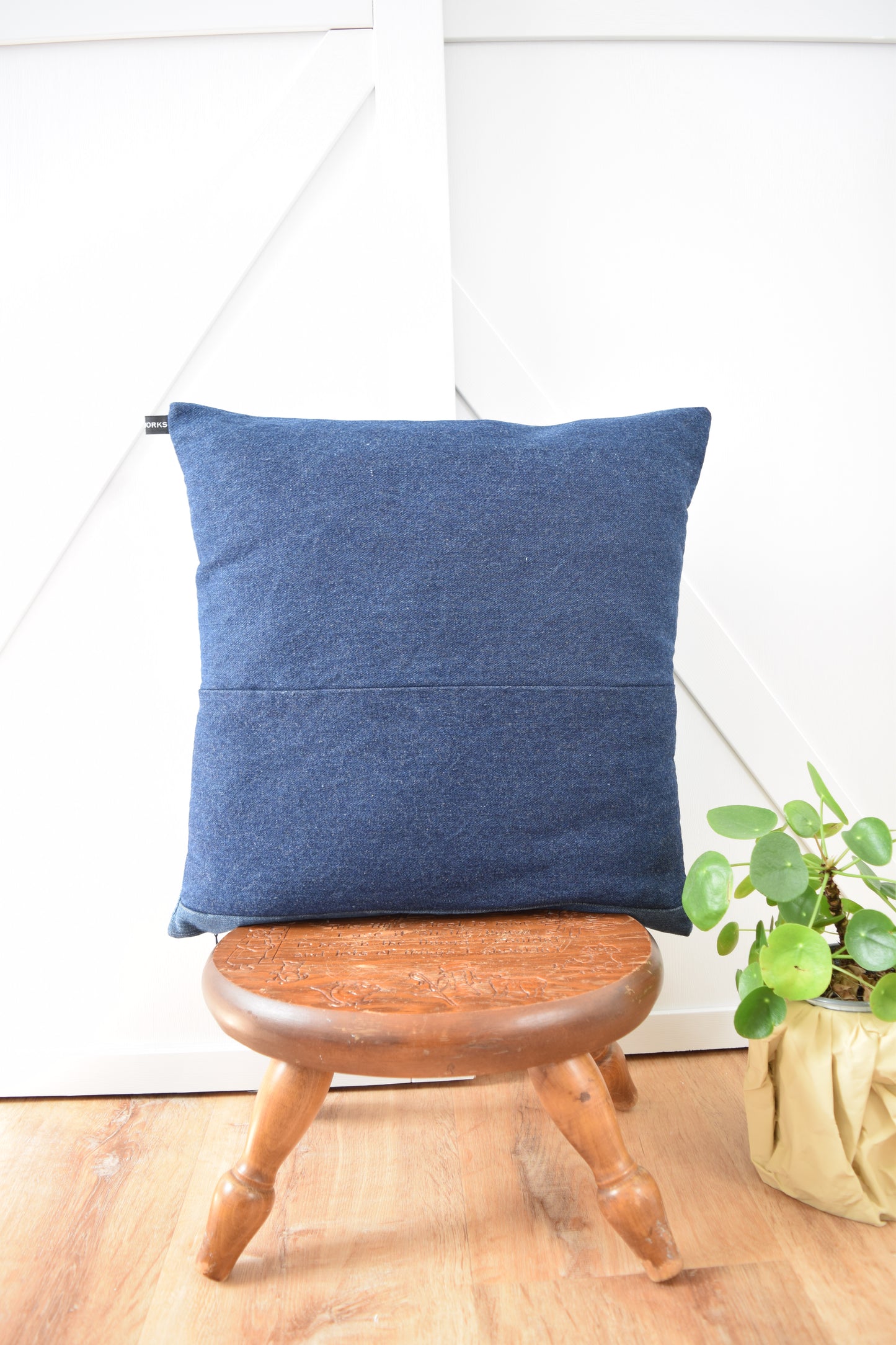 Denim Pillow Cover 18'' x 18''