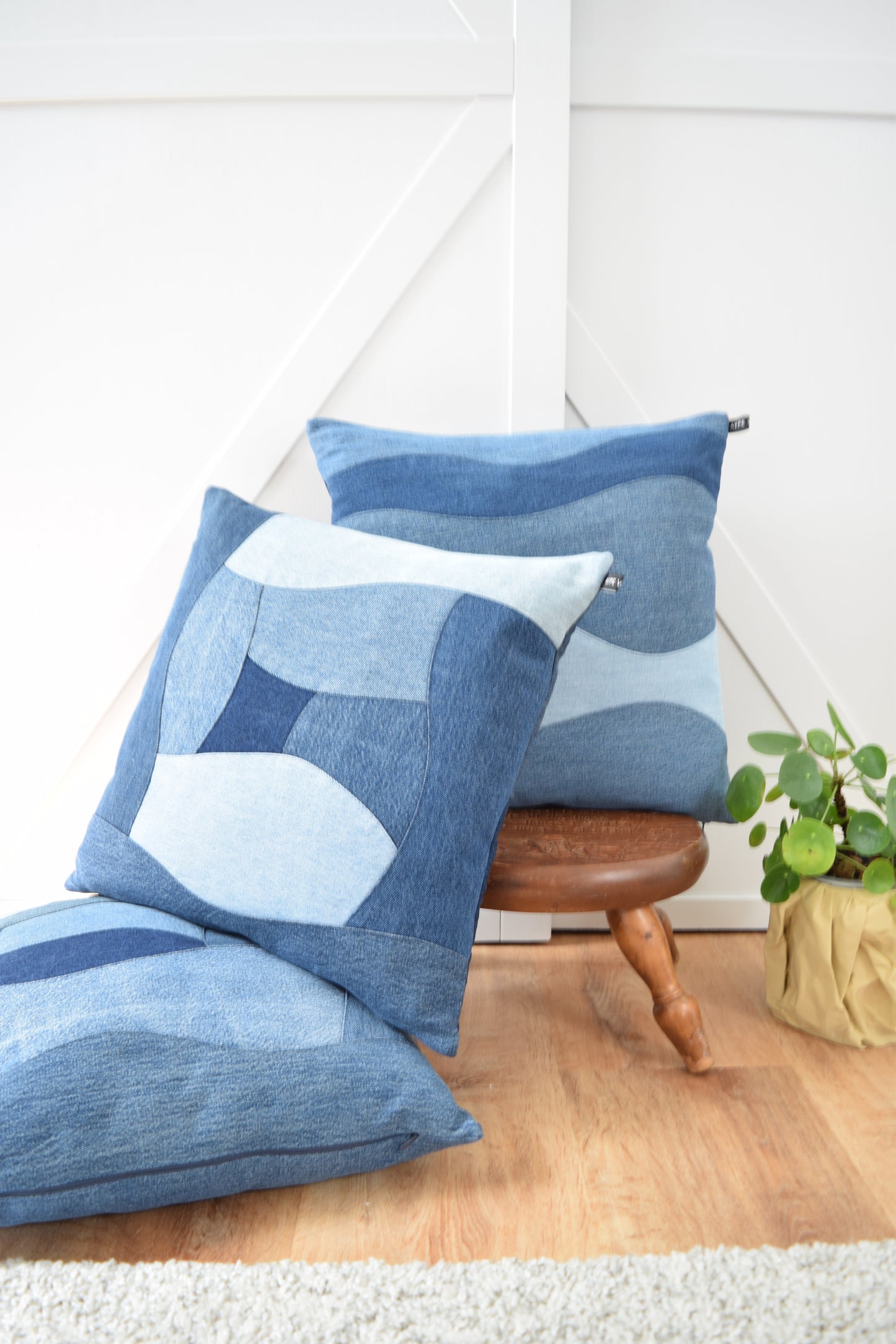 Denim Pillow Cover 18'' x 18''