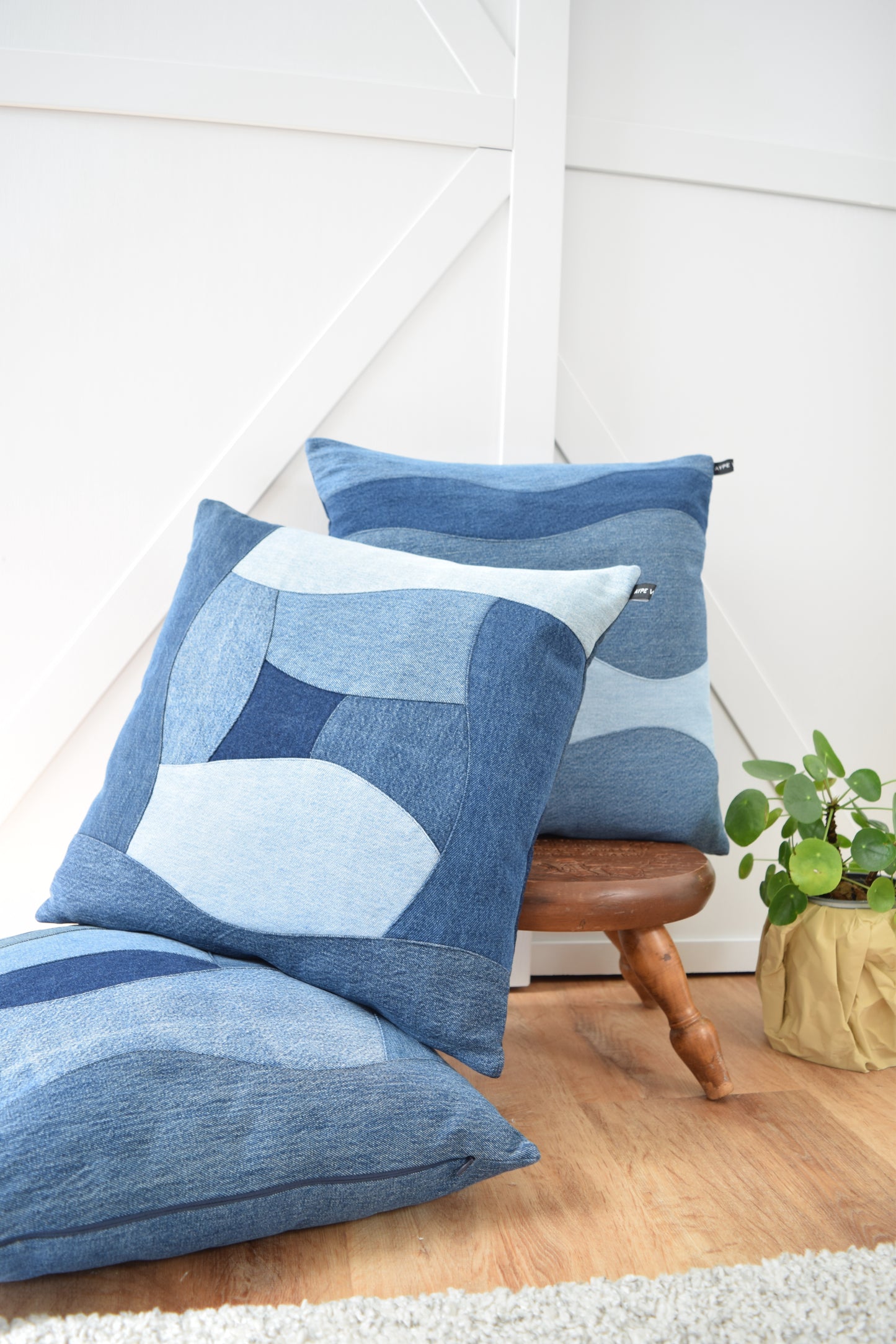 Denim Pillow Cover 18'' x 18''