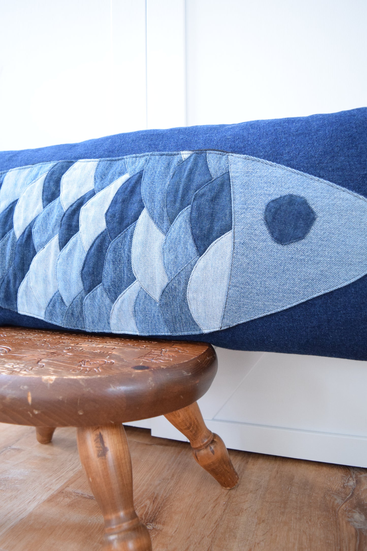 Denim Pillow Cover 14' x 36''