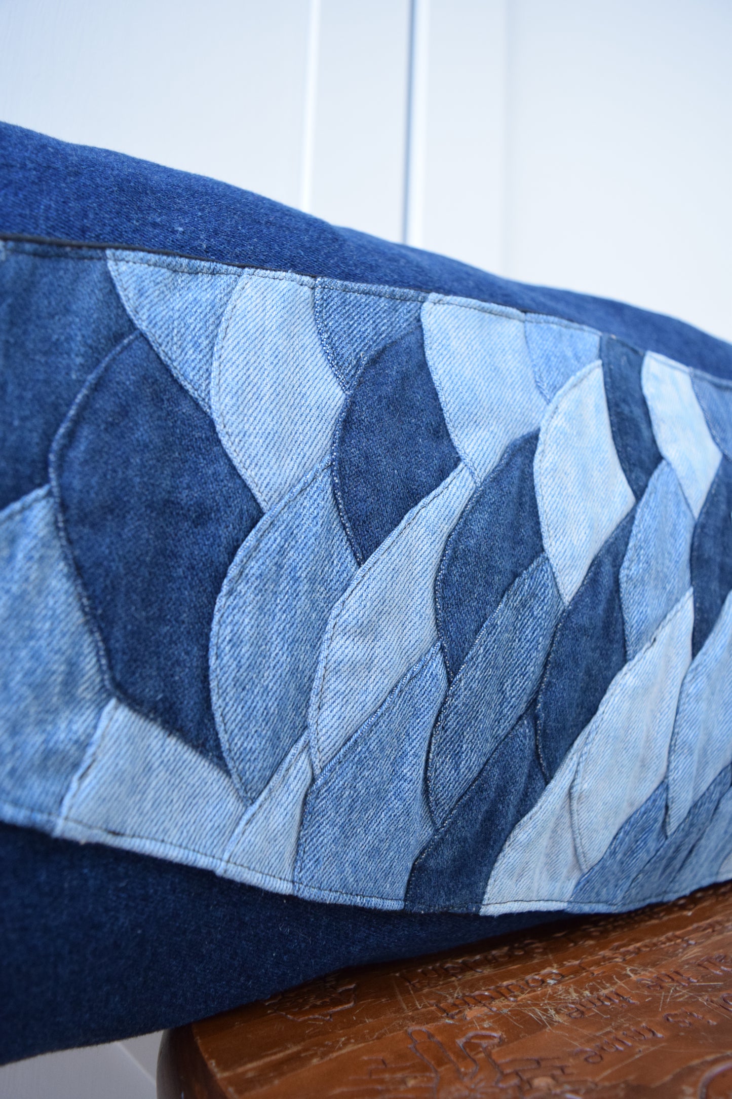 Denim Pillow Cover 14' x 36''