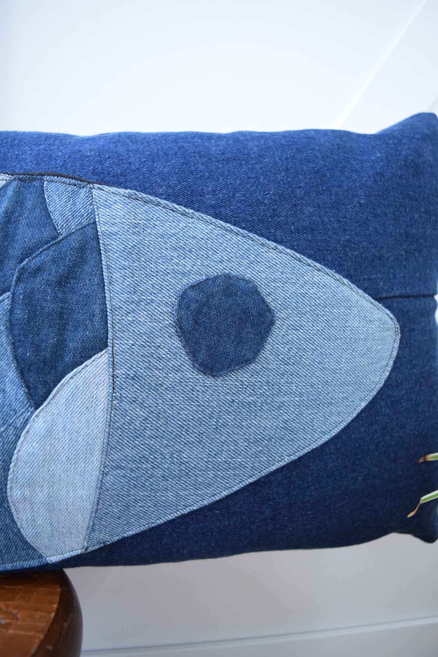 Denim Pillow Cover 14' x 36''