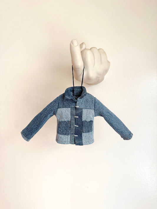 jean jacket / denim jacket Christmas ornament