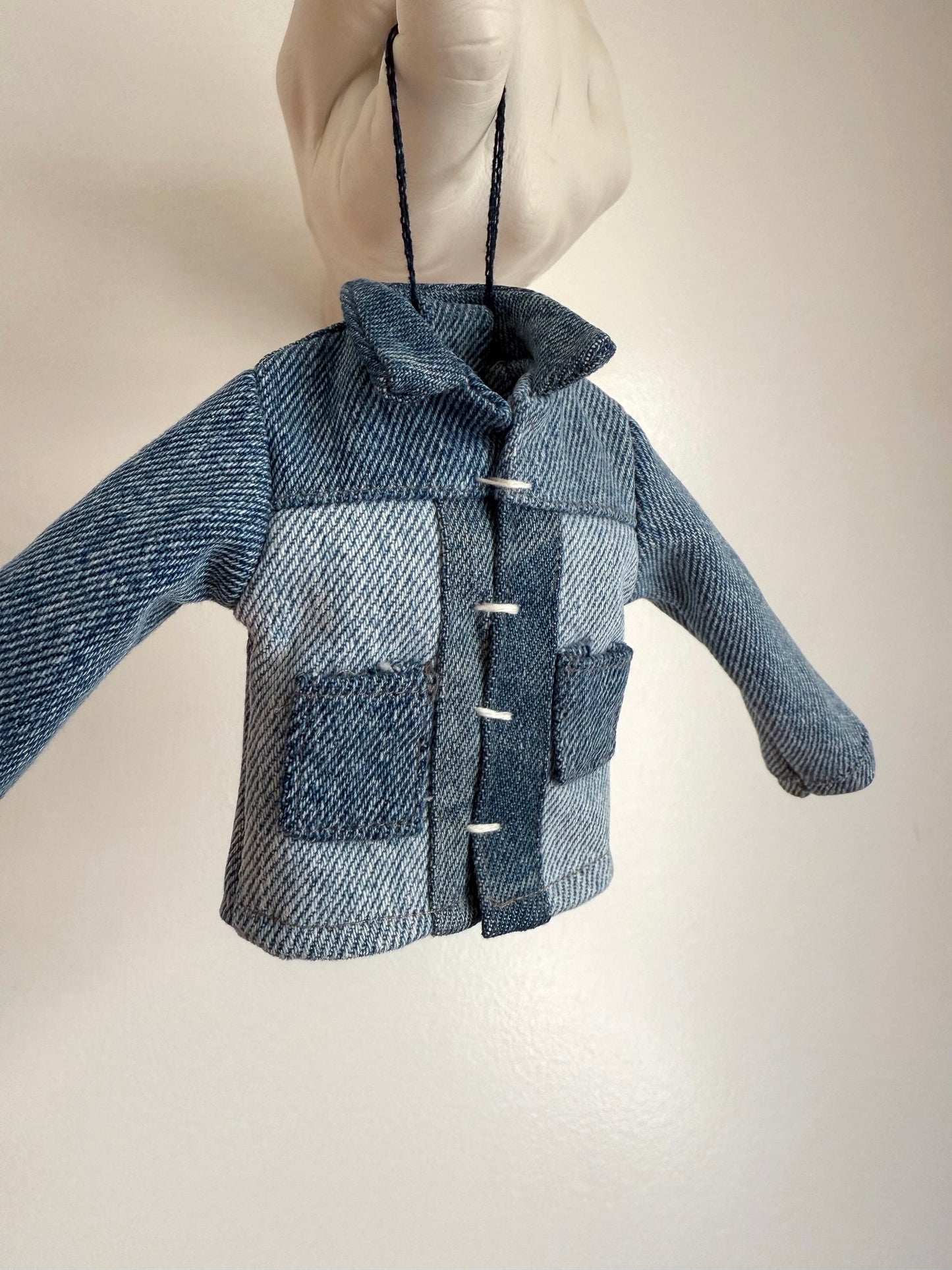jean jacket / denim jacket Christmas ornament