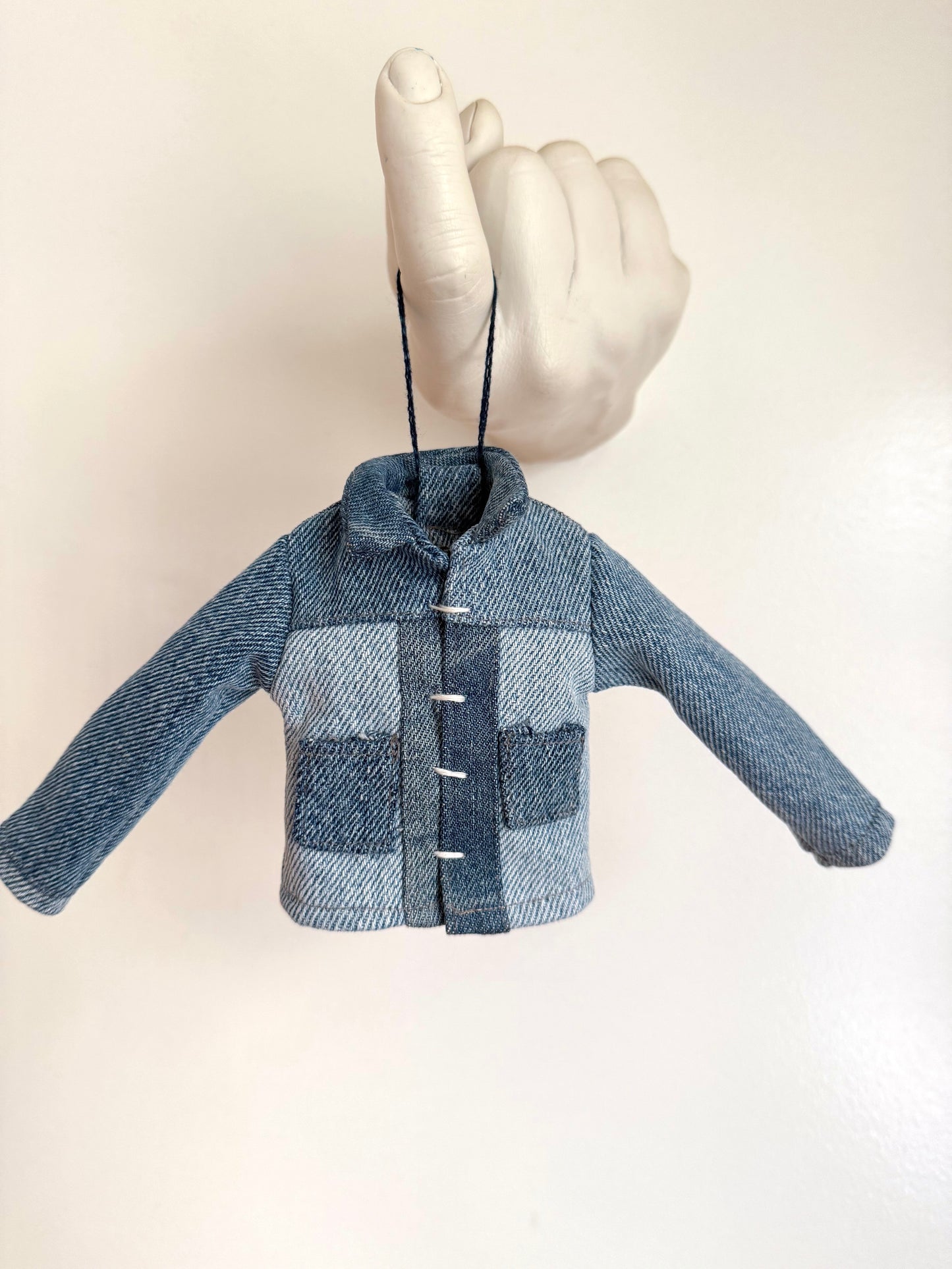 jean jacket / denim jacket Christmas ornament