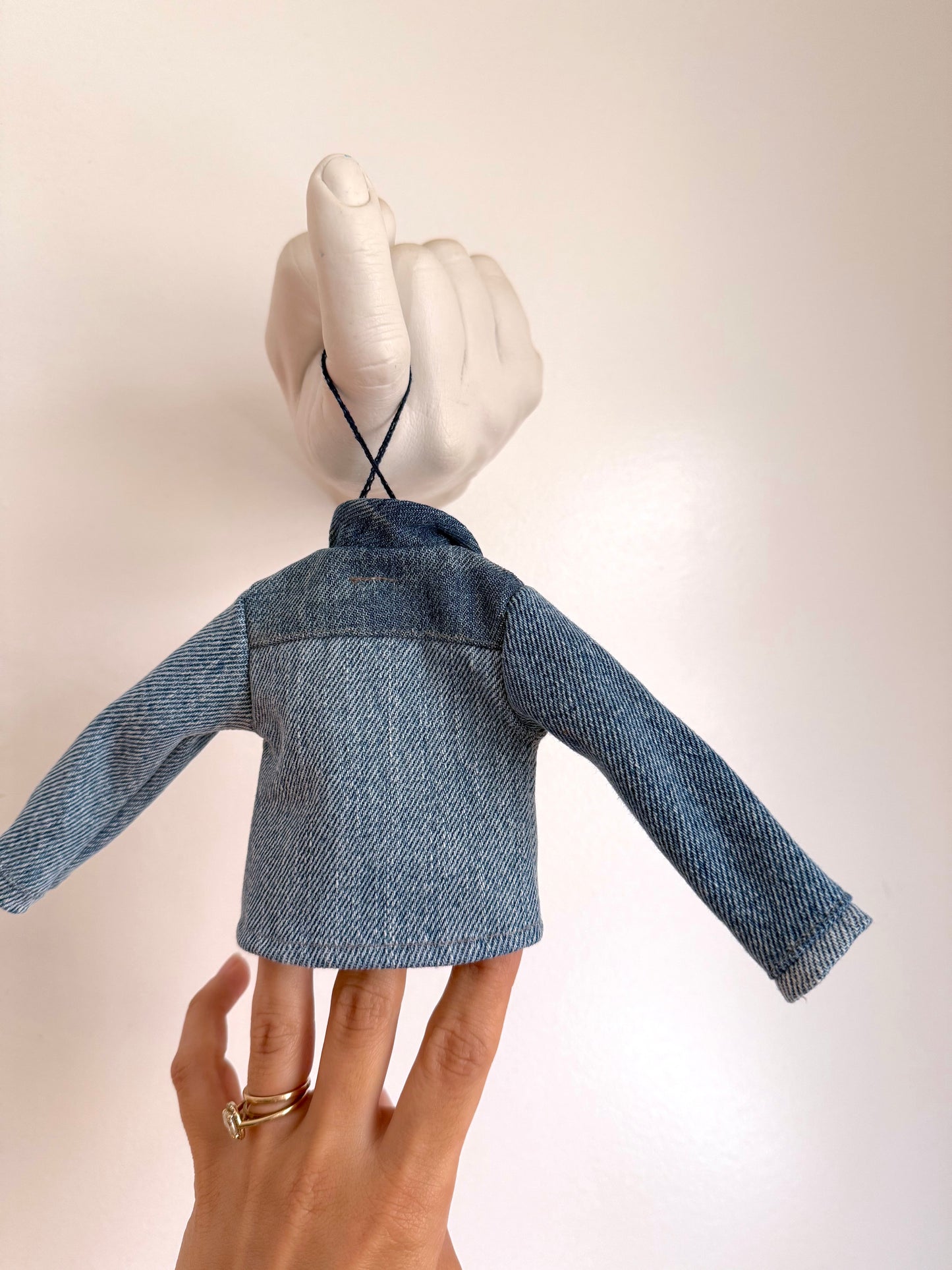 jean jacket / denim jacket Christmas ornament