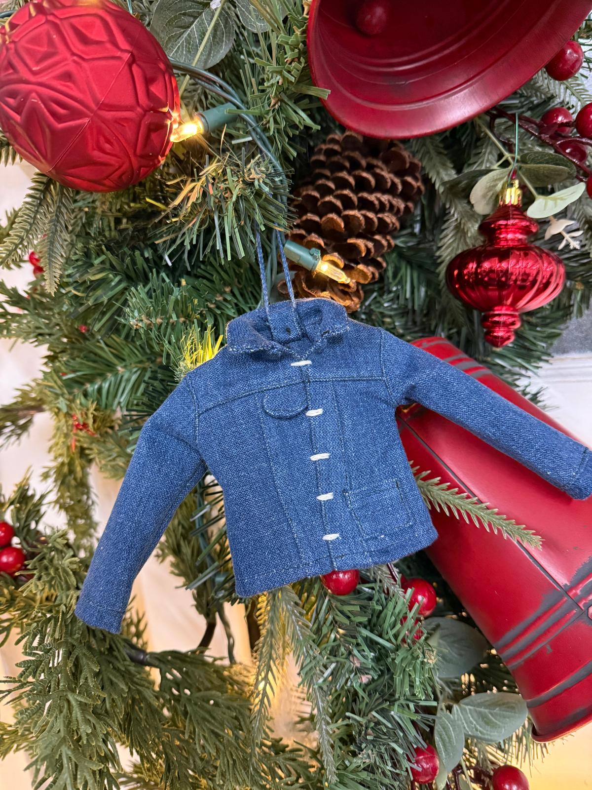 jean jacket / denim jacket Christmas ornament